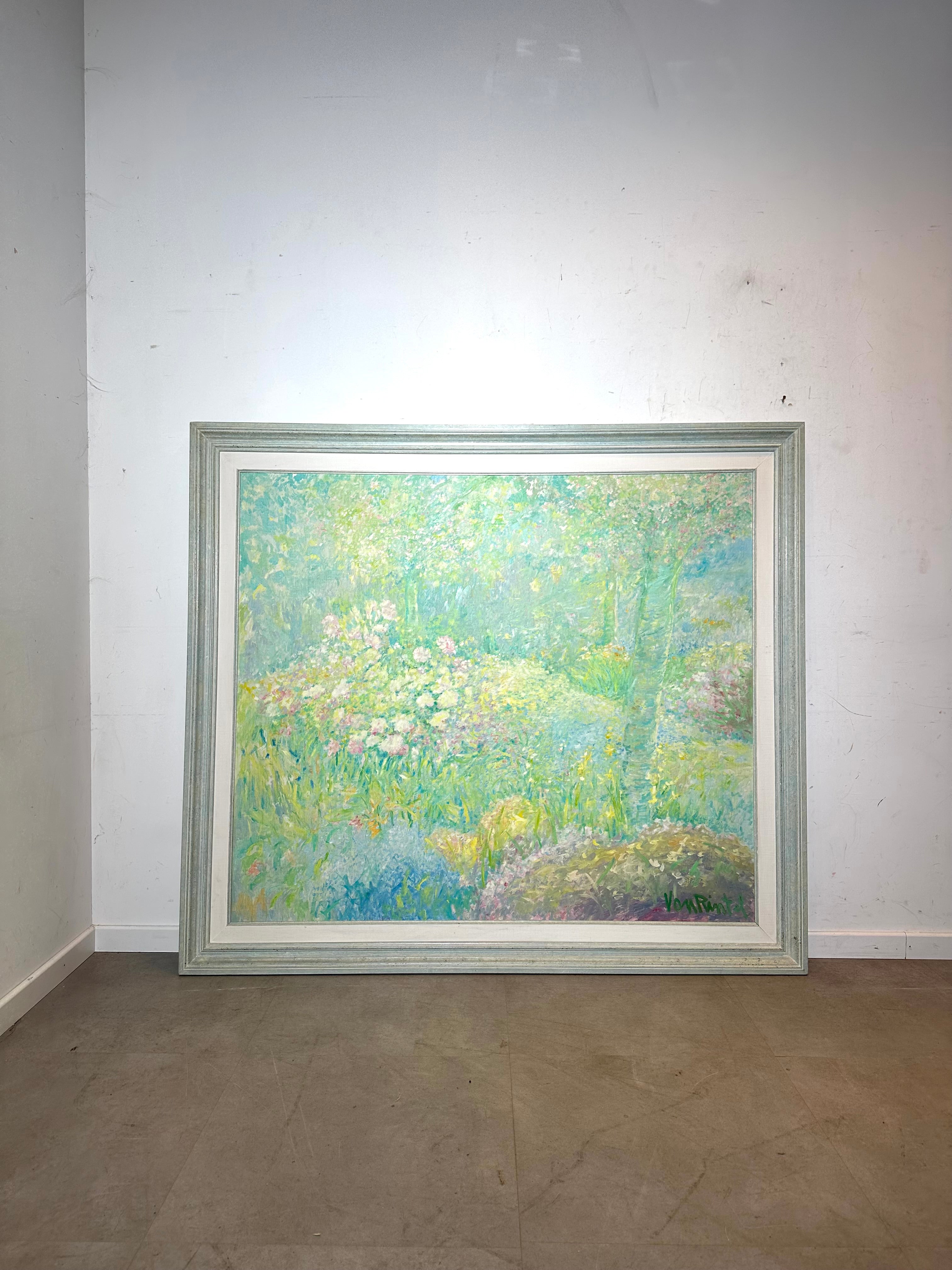 Theo Van Rintel – Large Impressionist Garden Landscape