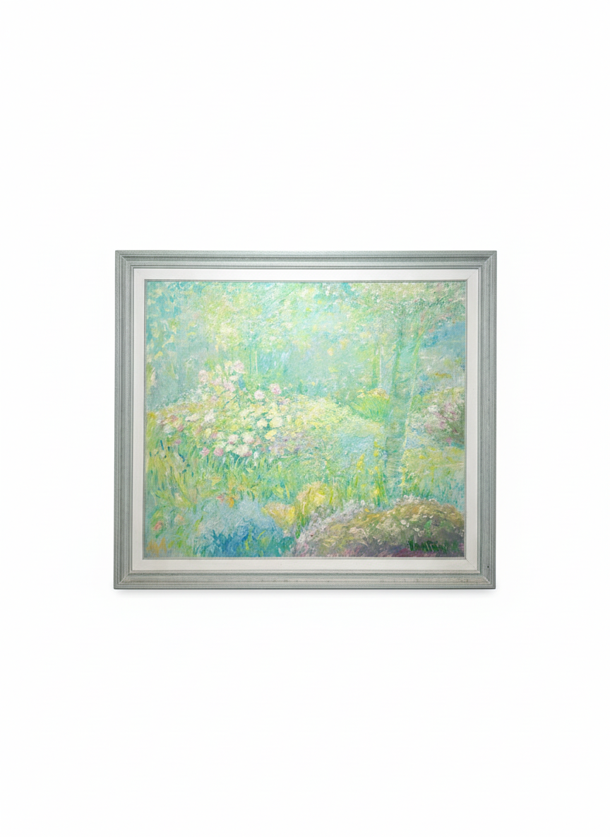 Theo Van Rintel – Large Impressionist Garden Landscape