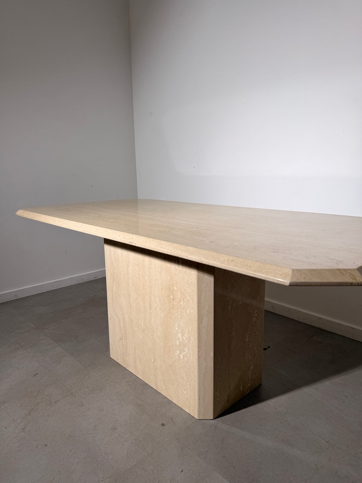 Vintage Travertine Dining Table
