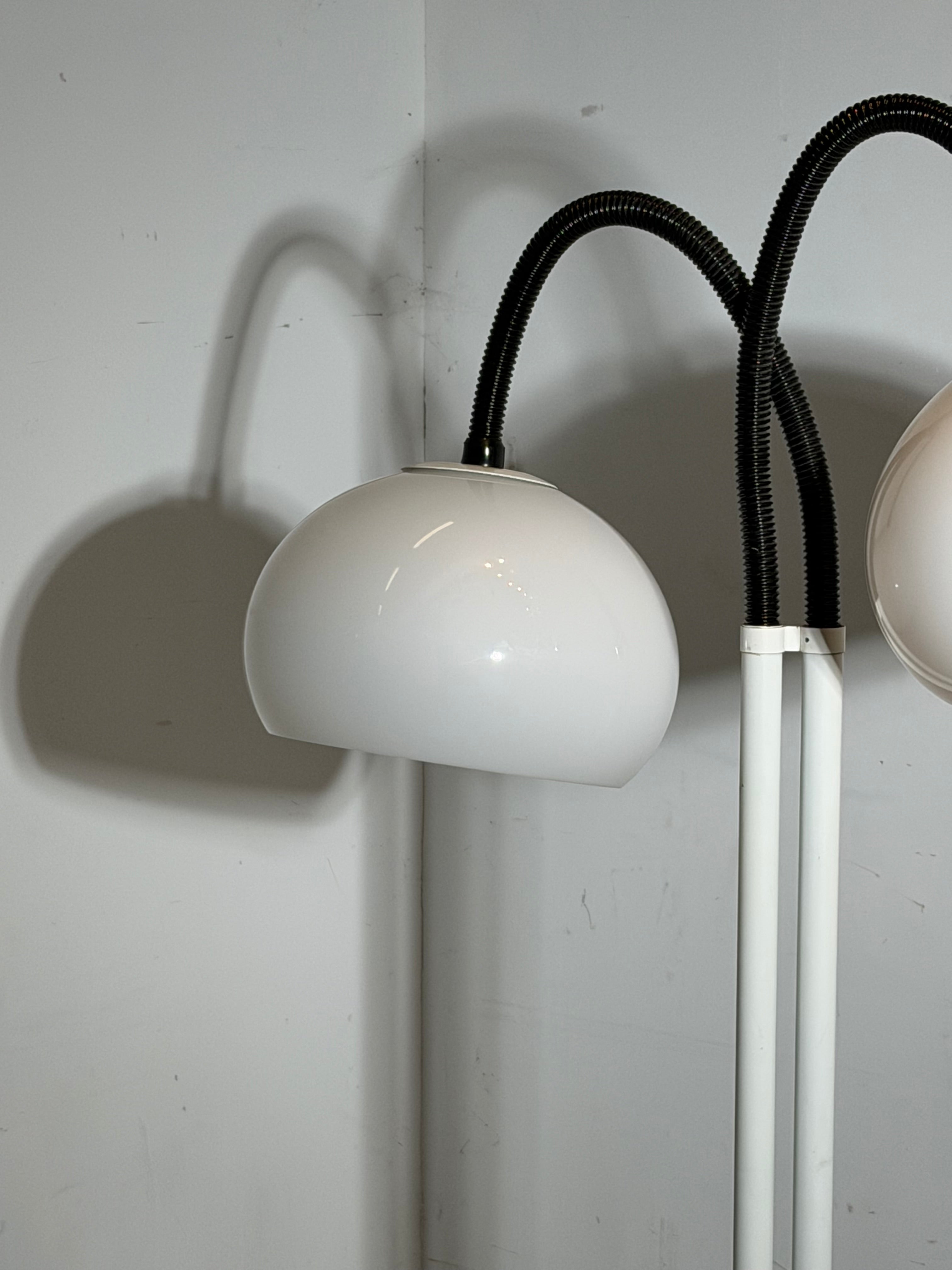 Vintage Hala Zeist Floor Lamp – Double Arm – White – 175 cm