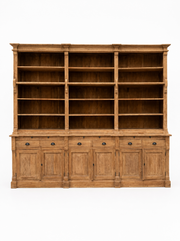 Antique Recycled Teak Bookcase Cabinet – 300 x 55 x 250 cm