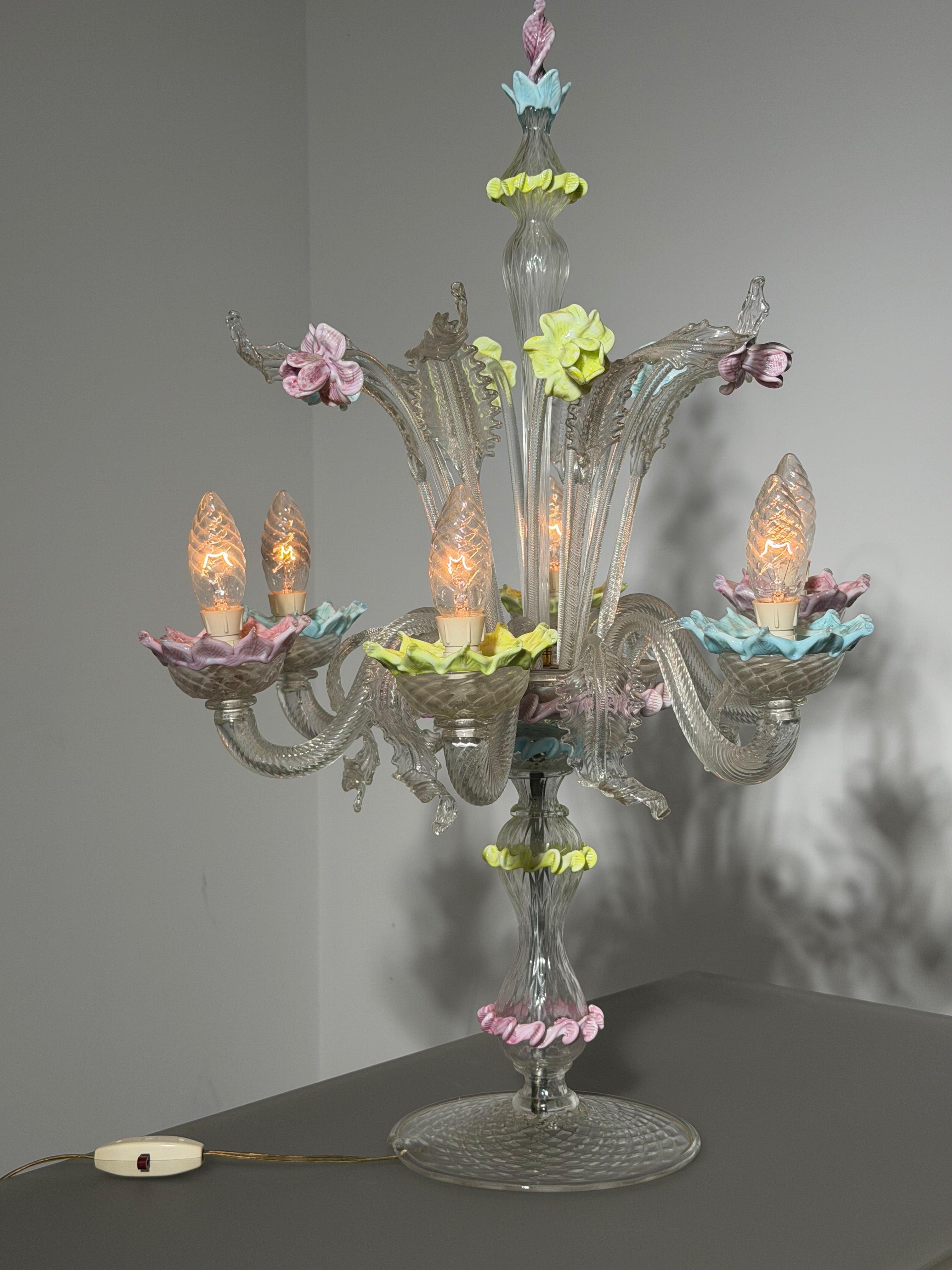 Murano Leaf Table Lamp