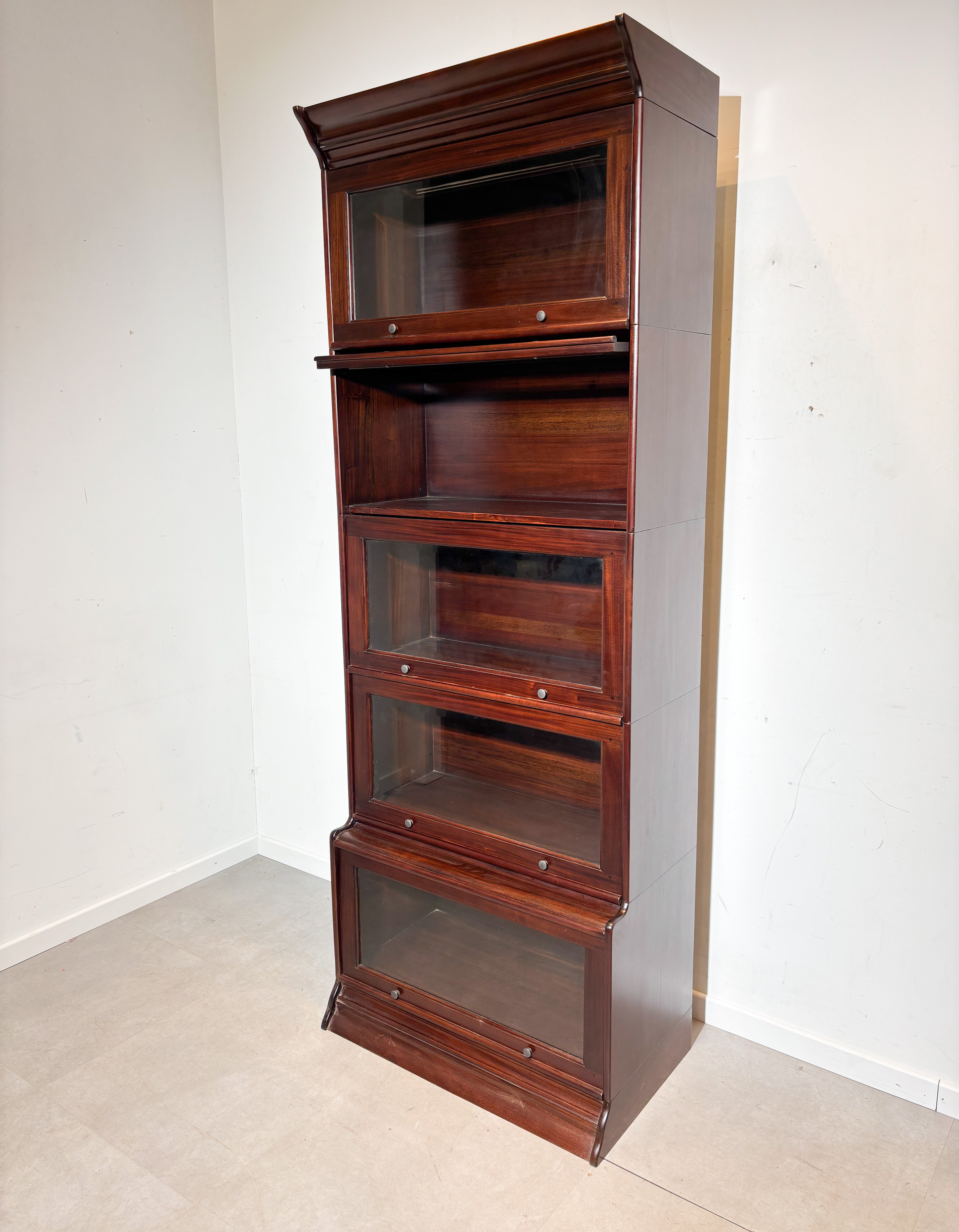 Modular Globe Wernicke Style Cabinet in Mahogany