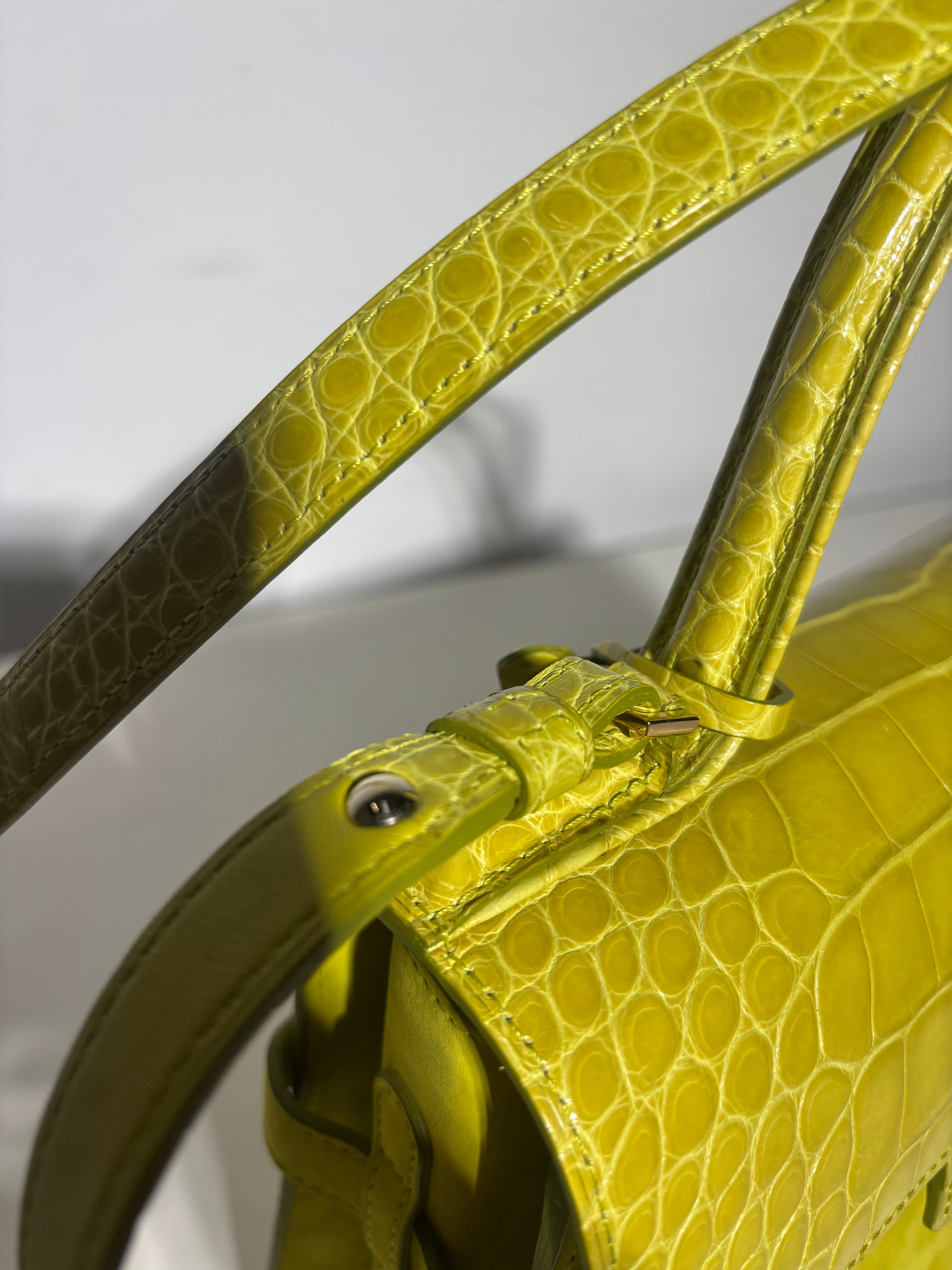 Delvaux Tempête Edition Limitée Croco &amp; Daim MM