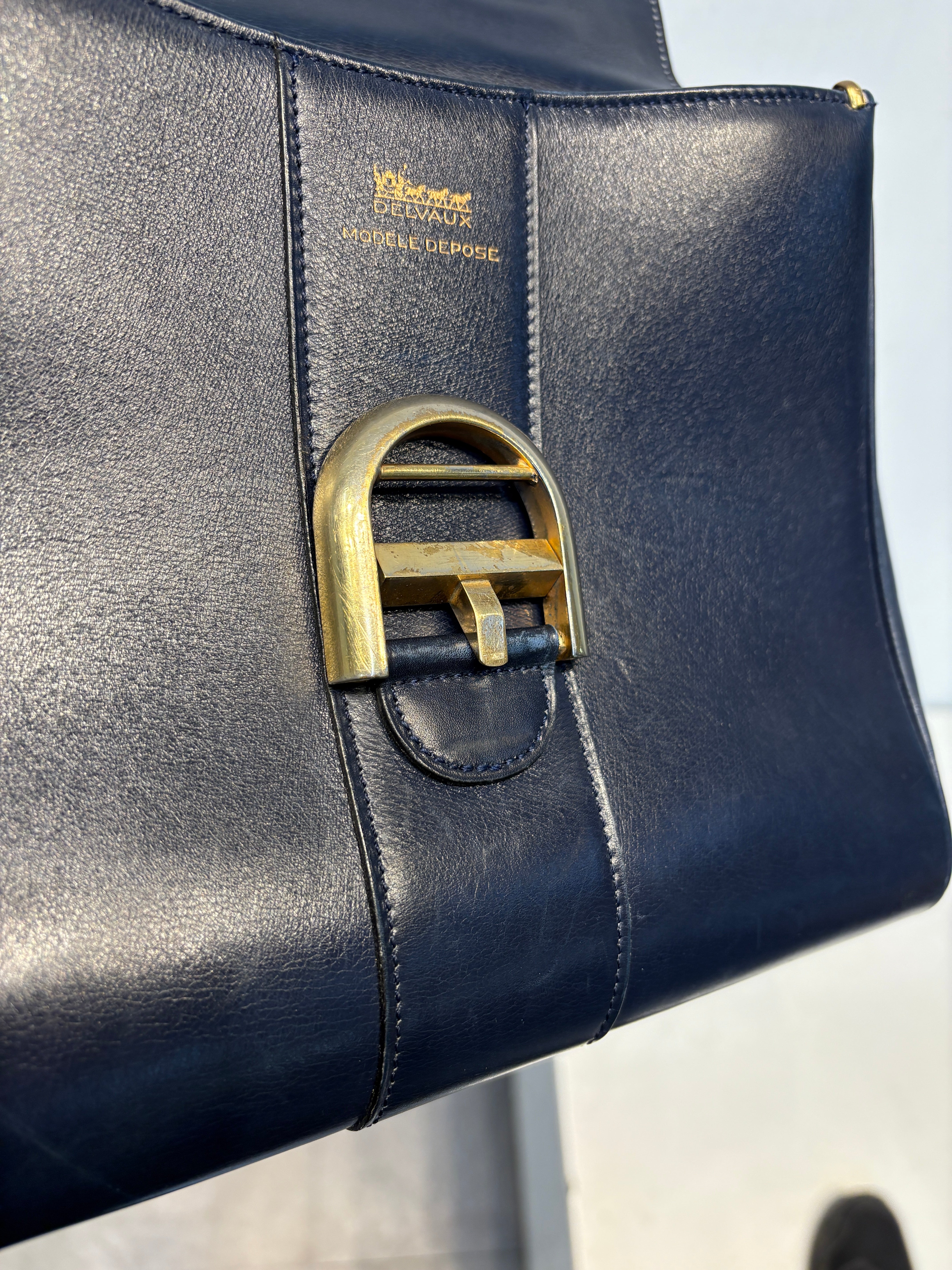 Delvaux Brilliant MM Dark Blue