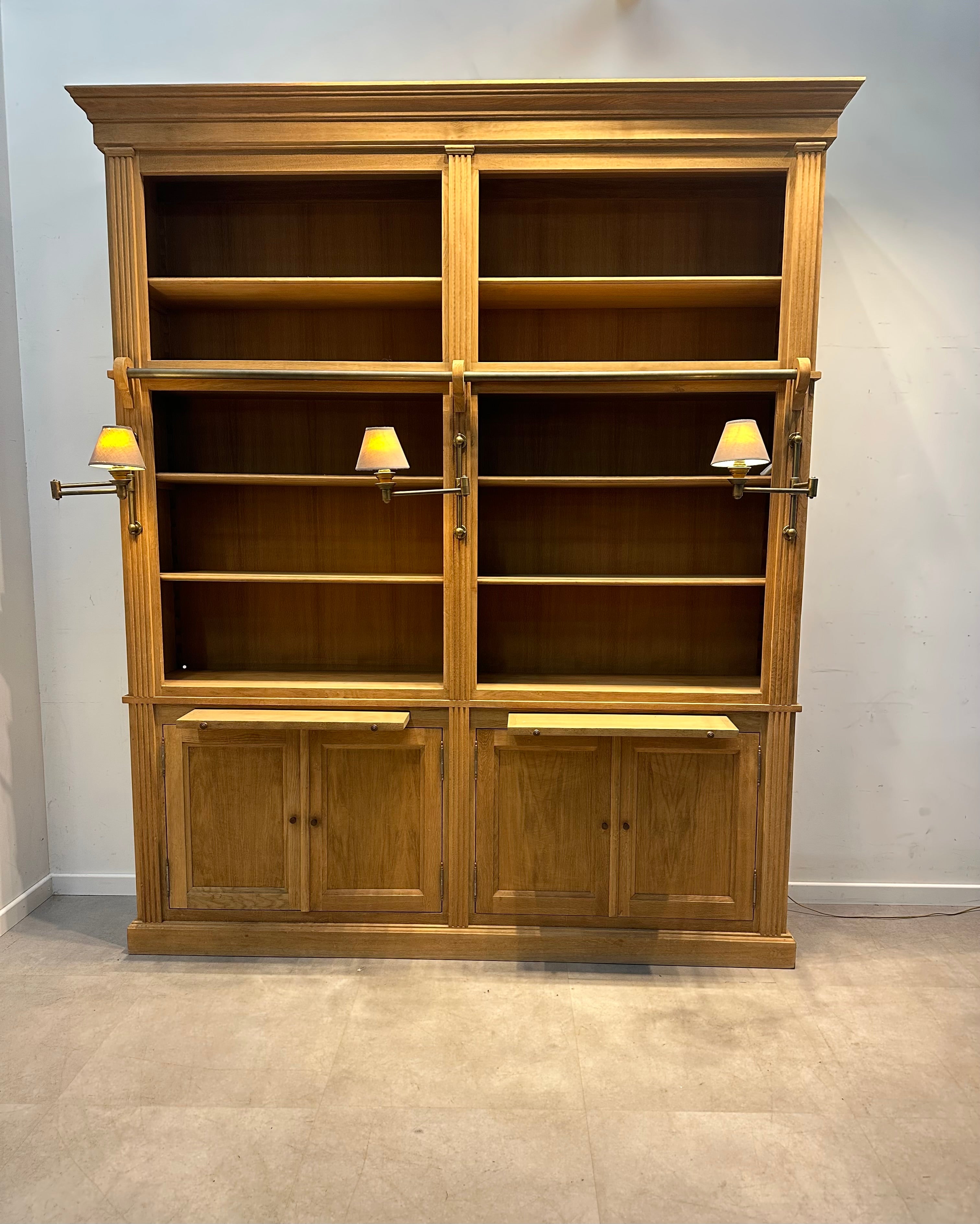 Large Oak Library Bookcase