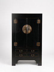 Chinese Black Lacquer Cabinet
