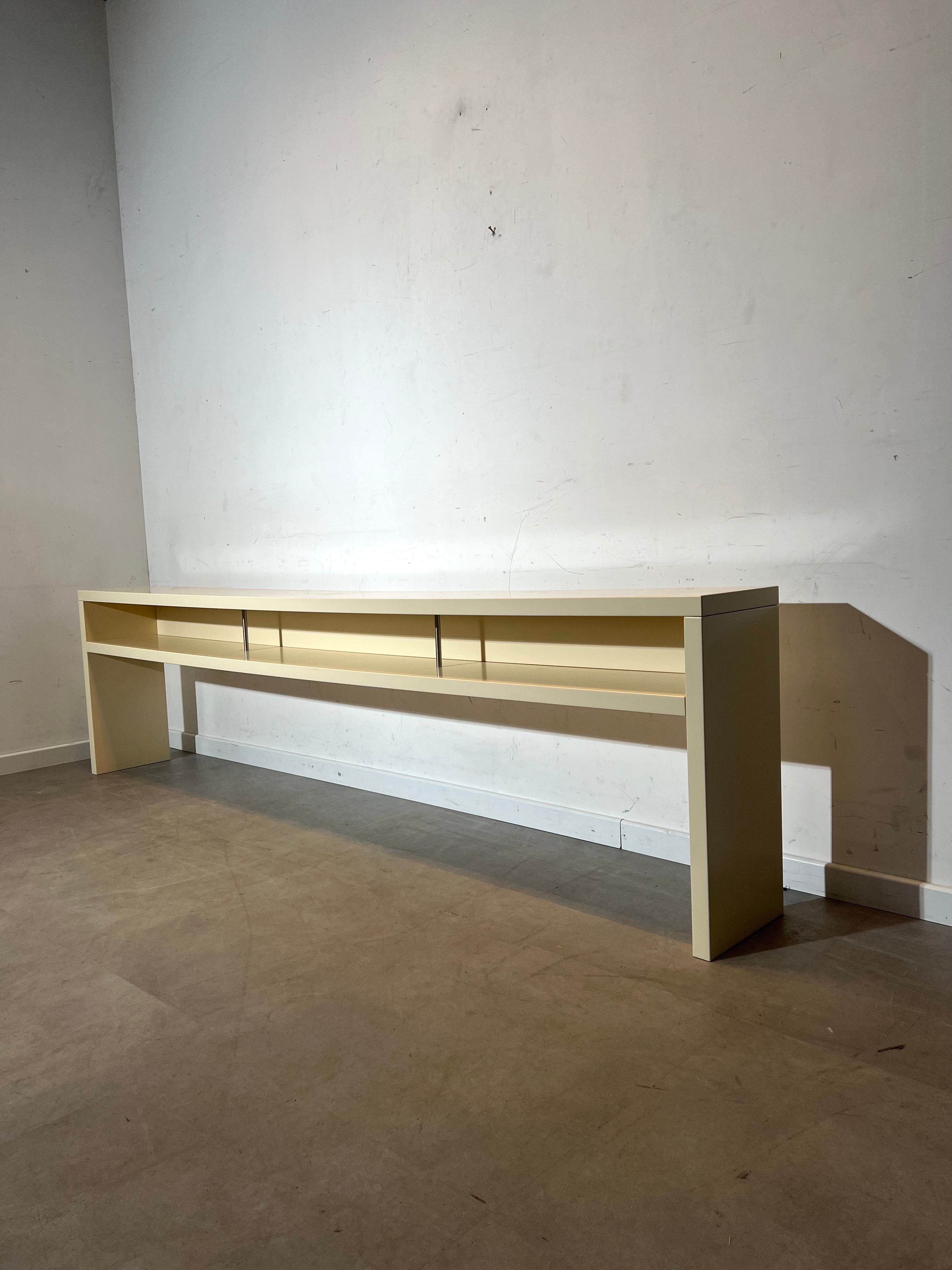 Minimalist Cream Console Table
