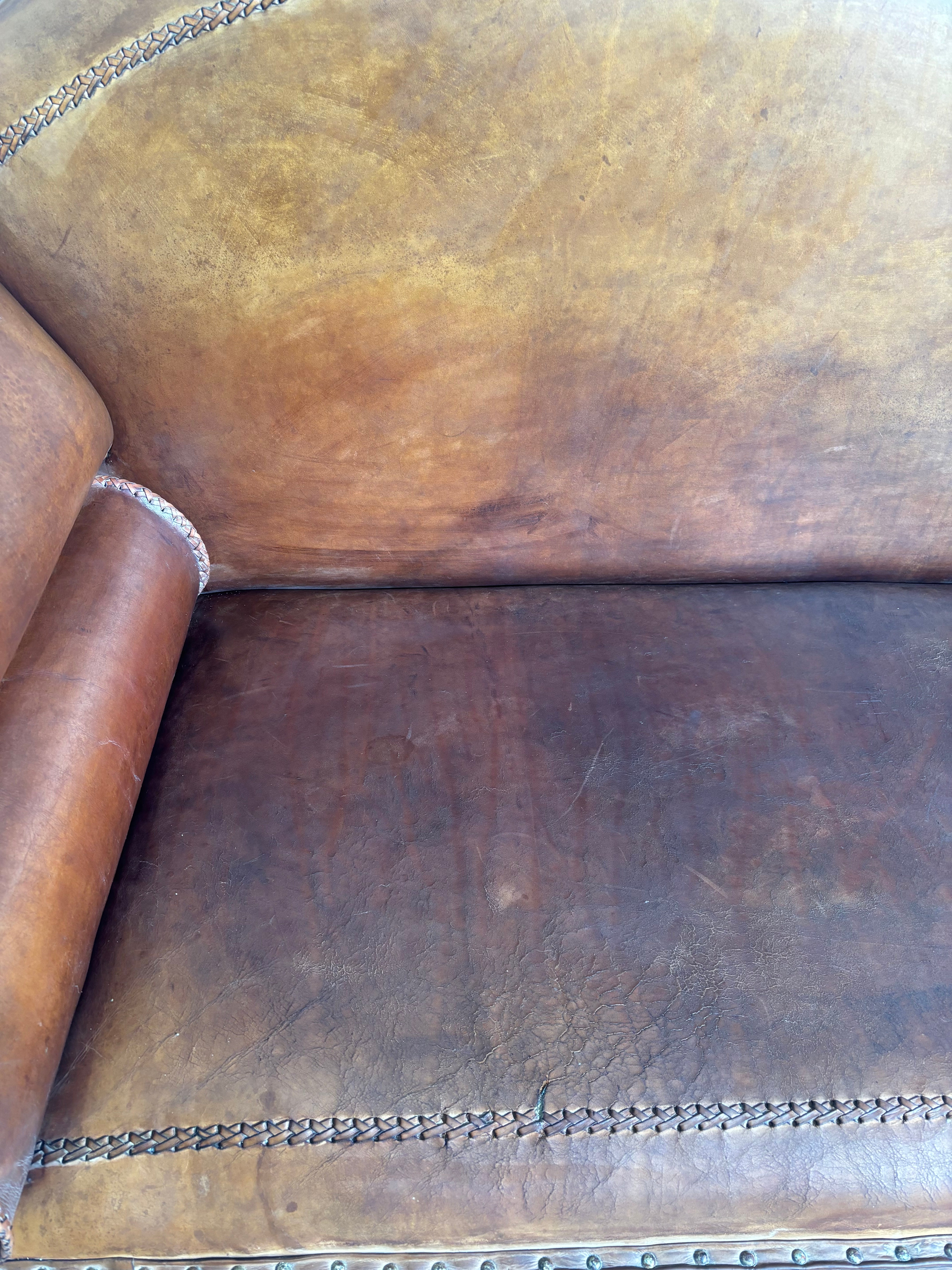 Art Deco - Loungechair with Sheepskin Leather