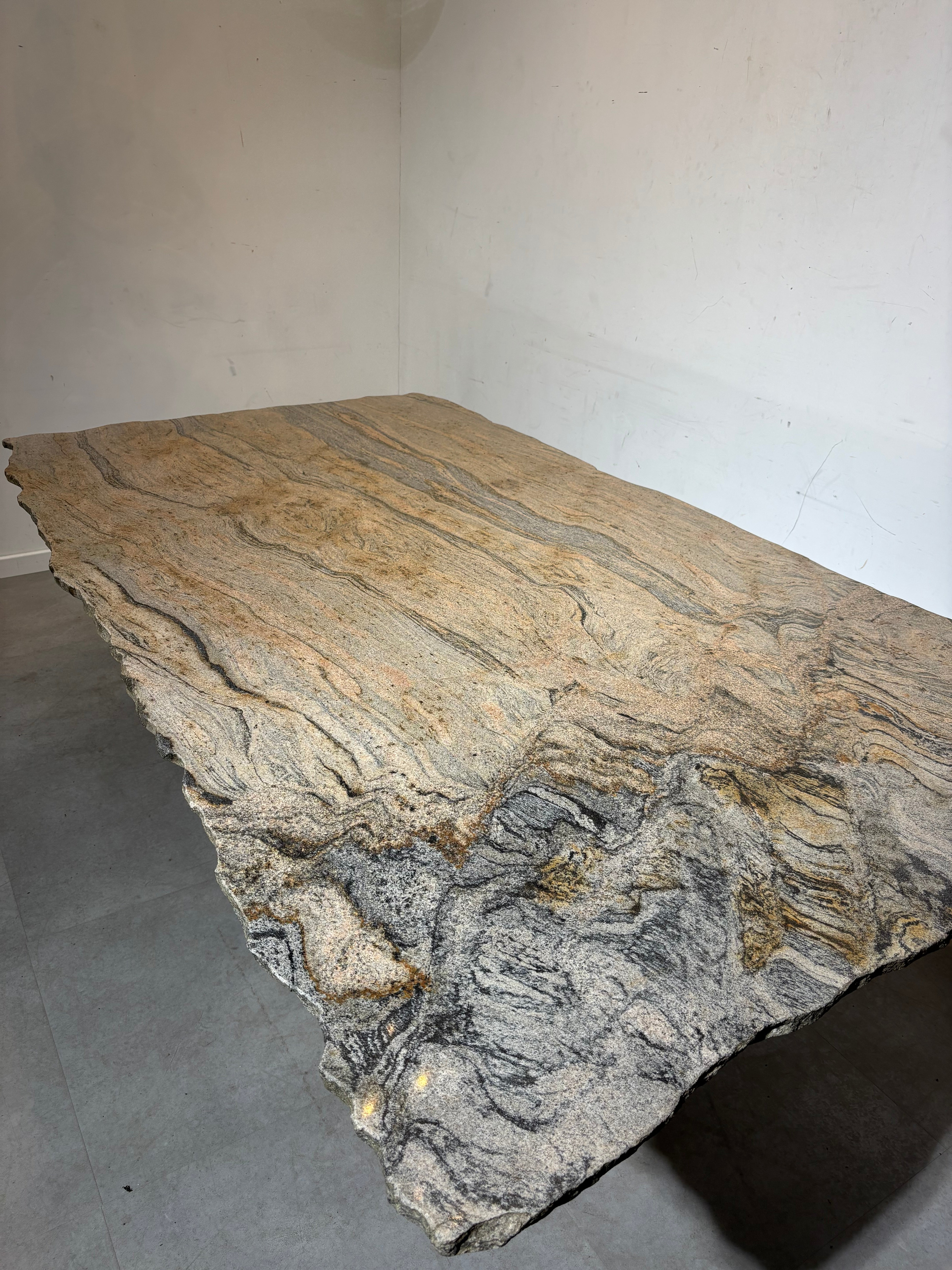Vintage Quartzite Marble Dining Table