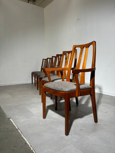 Set of six “Nathan” dining chairs
