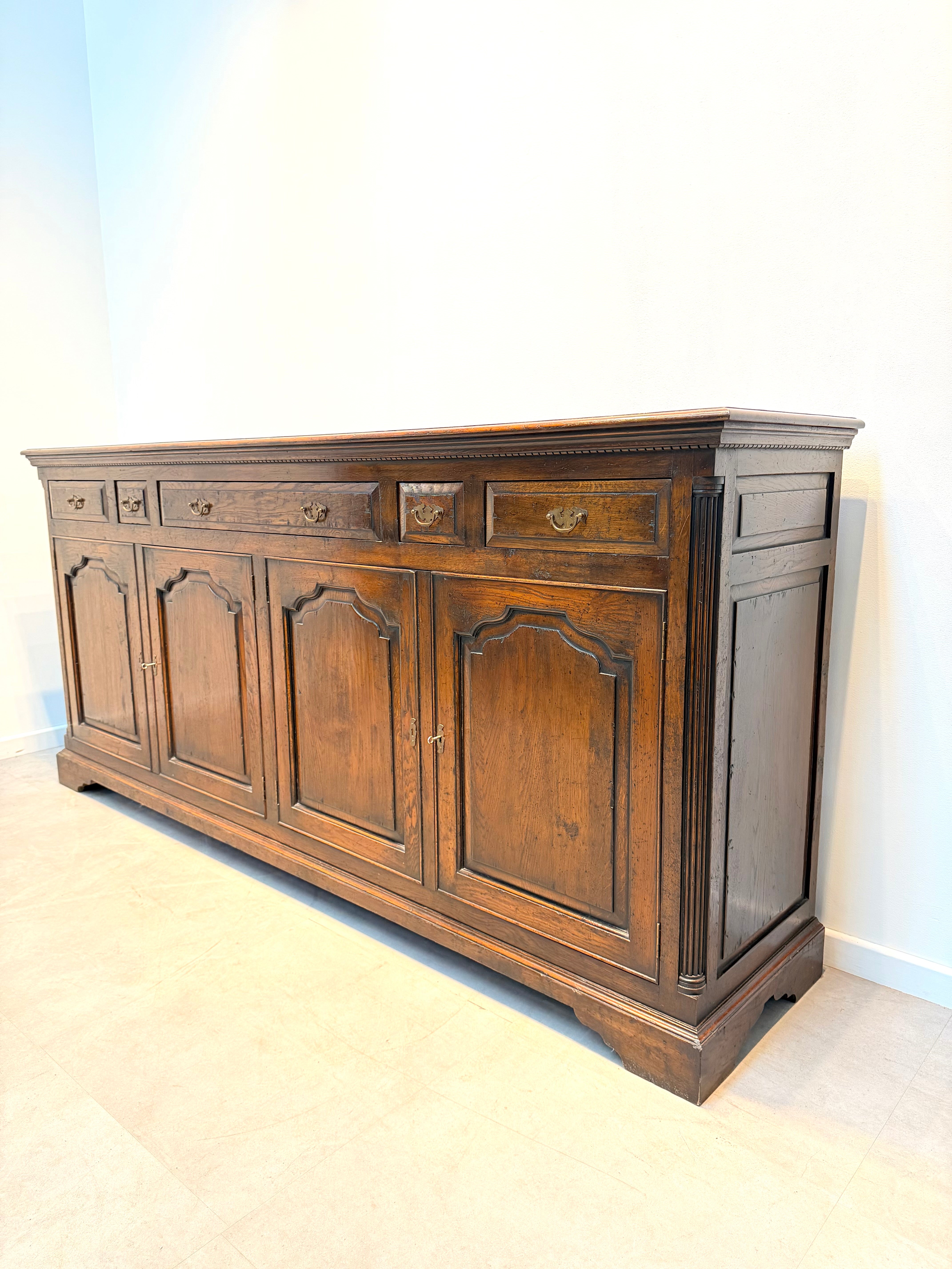 Old New England Oak Sideboard