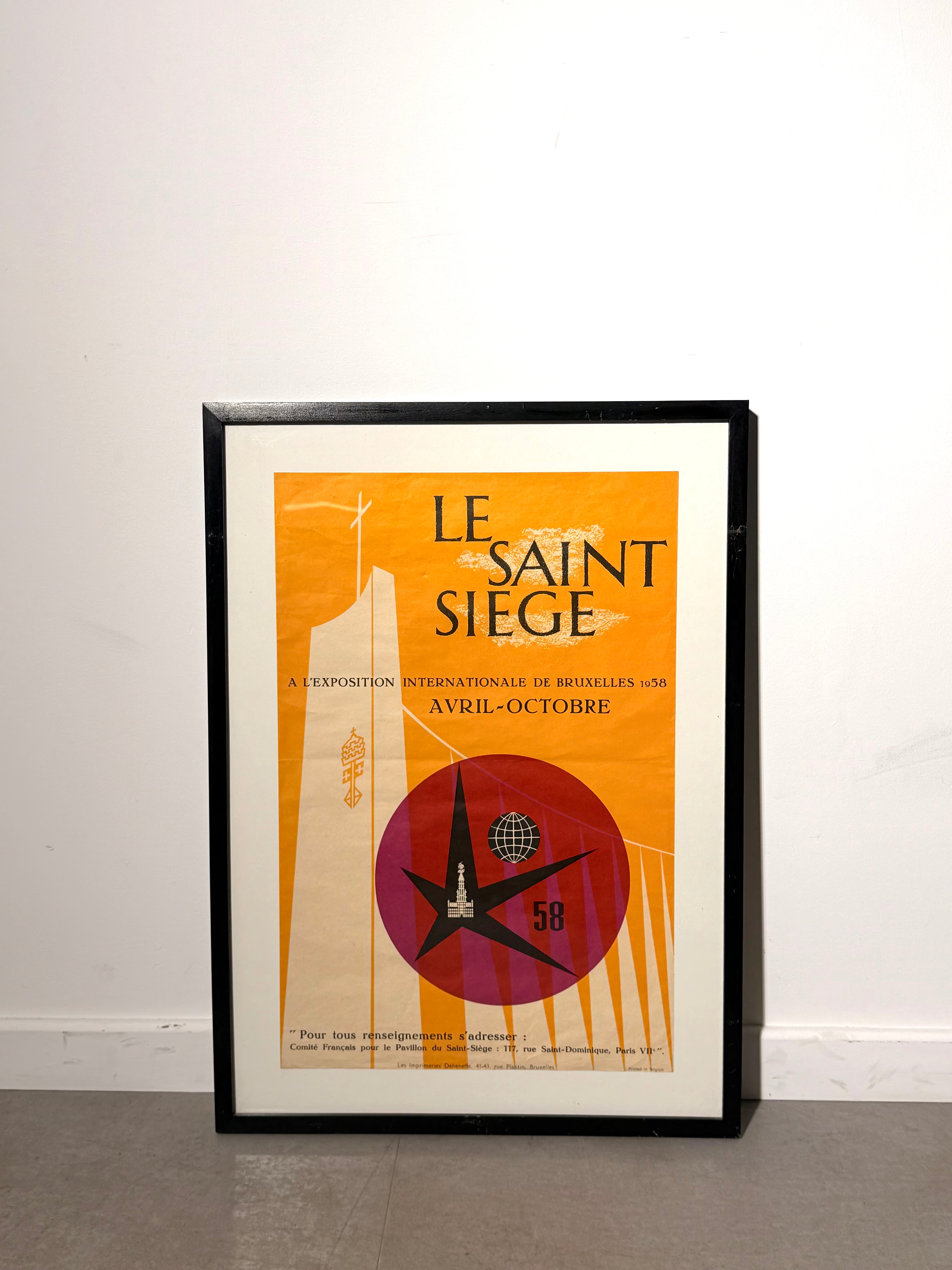 Original Expo 58 “Le Saint-Siège” Poster