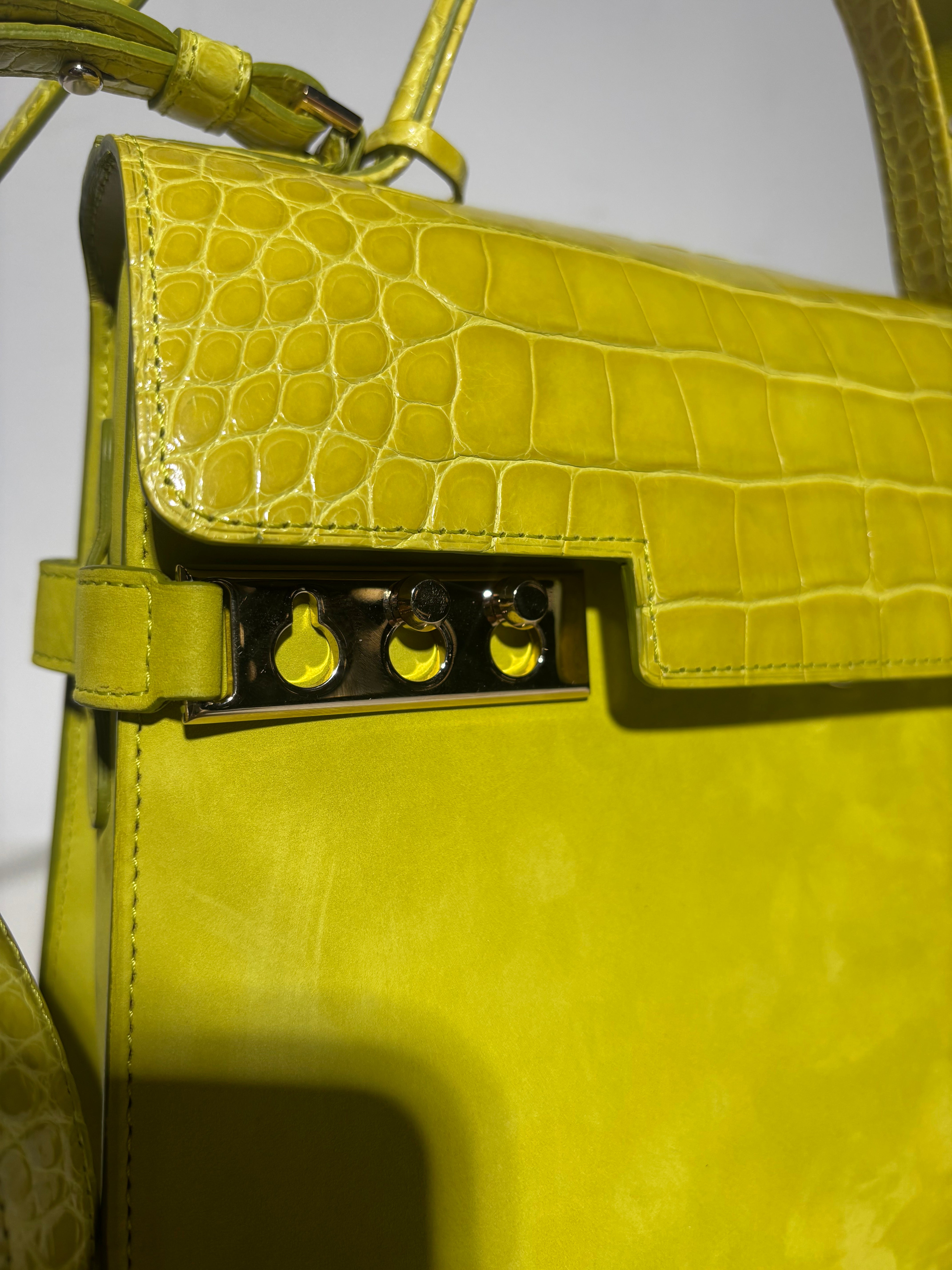 Delvaux Tempête Edition Limitée Croco &amp; Daim MM