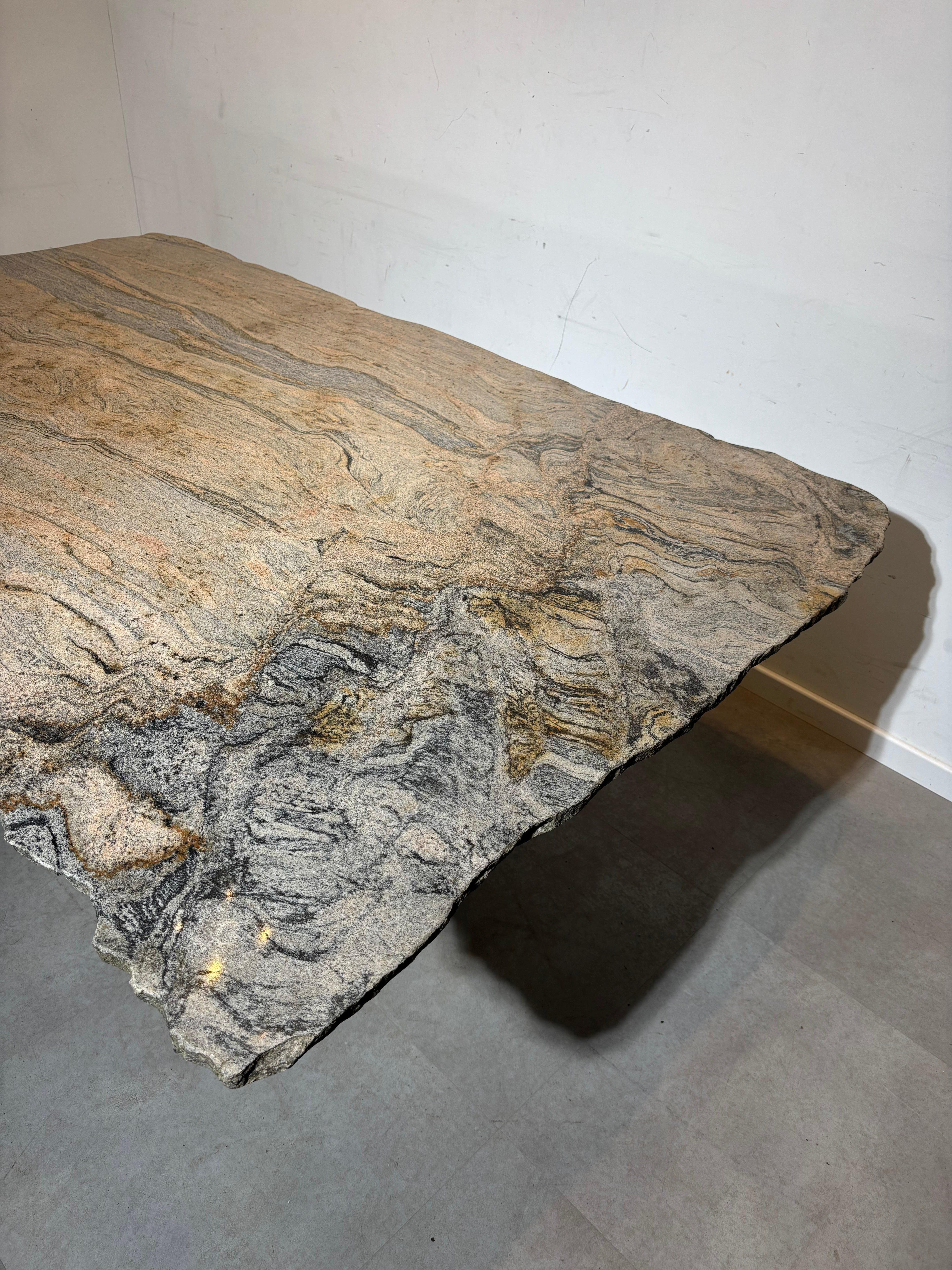 Vintage Quartzite Marble Dining Table