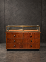 Art Deco Haberdashery Display Counter with Glass Showcase