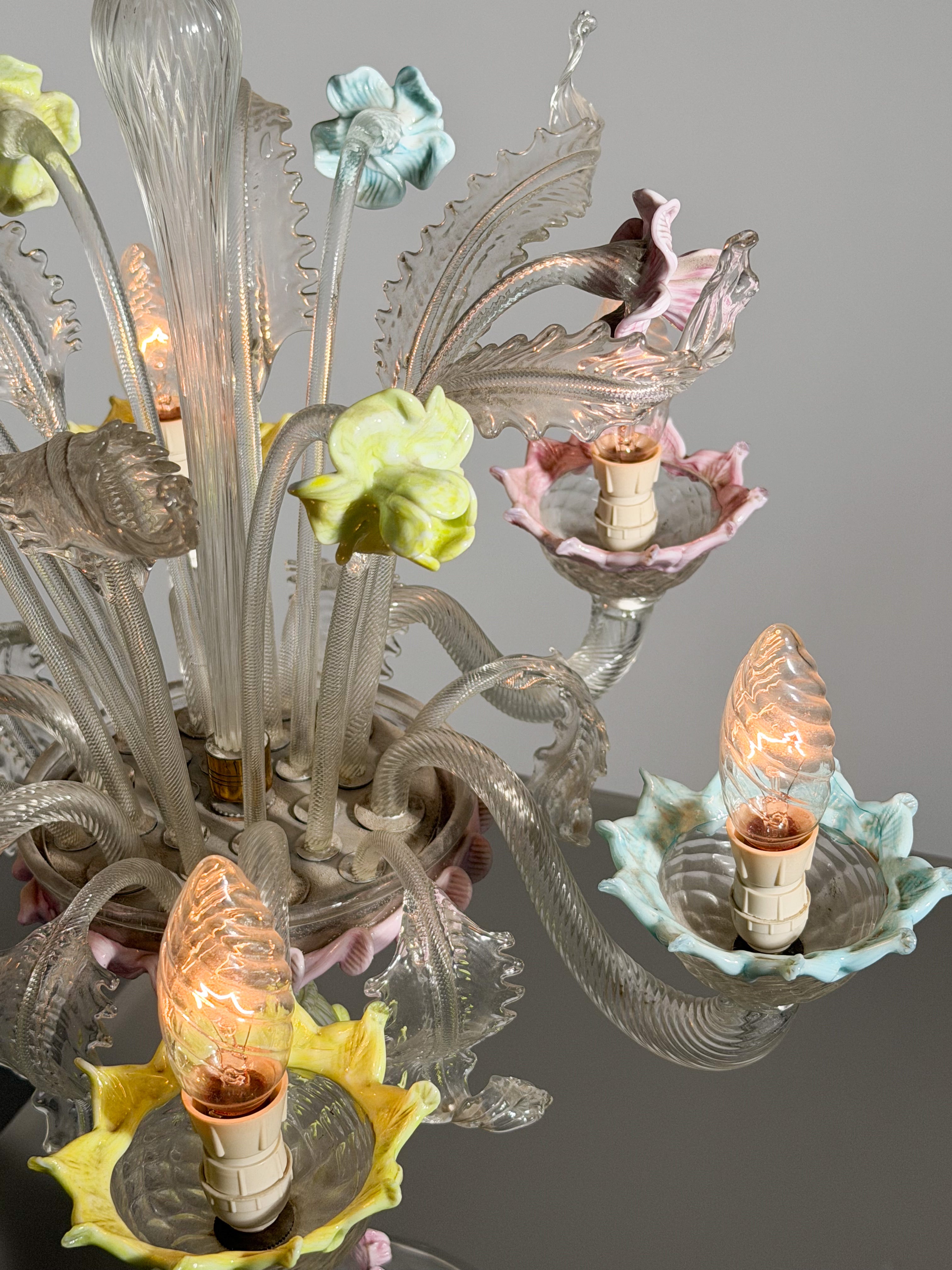 Murano Leaf Table Lamp