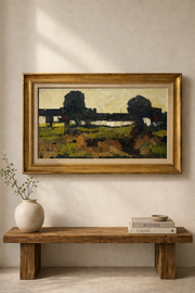 Rik Herman – Expressionist Landscape Painting – Oil on Canvas – 130 x 82 cm
