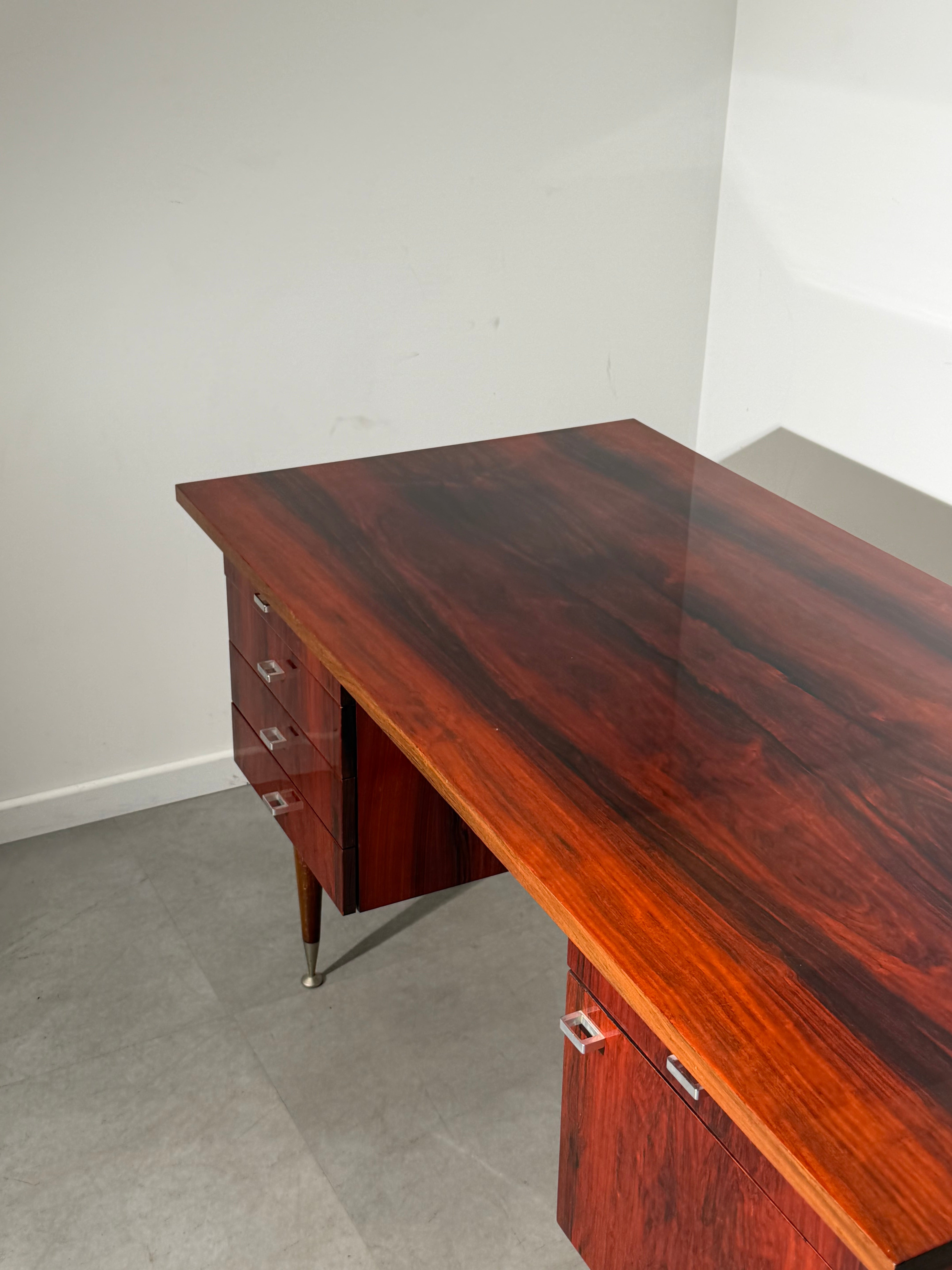 Vintage Rosewood Directors Desk