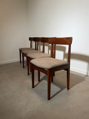 Set of Four Danish Teak Dining Chairs France & Son