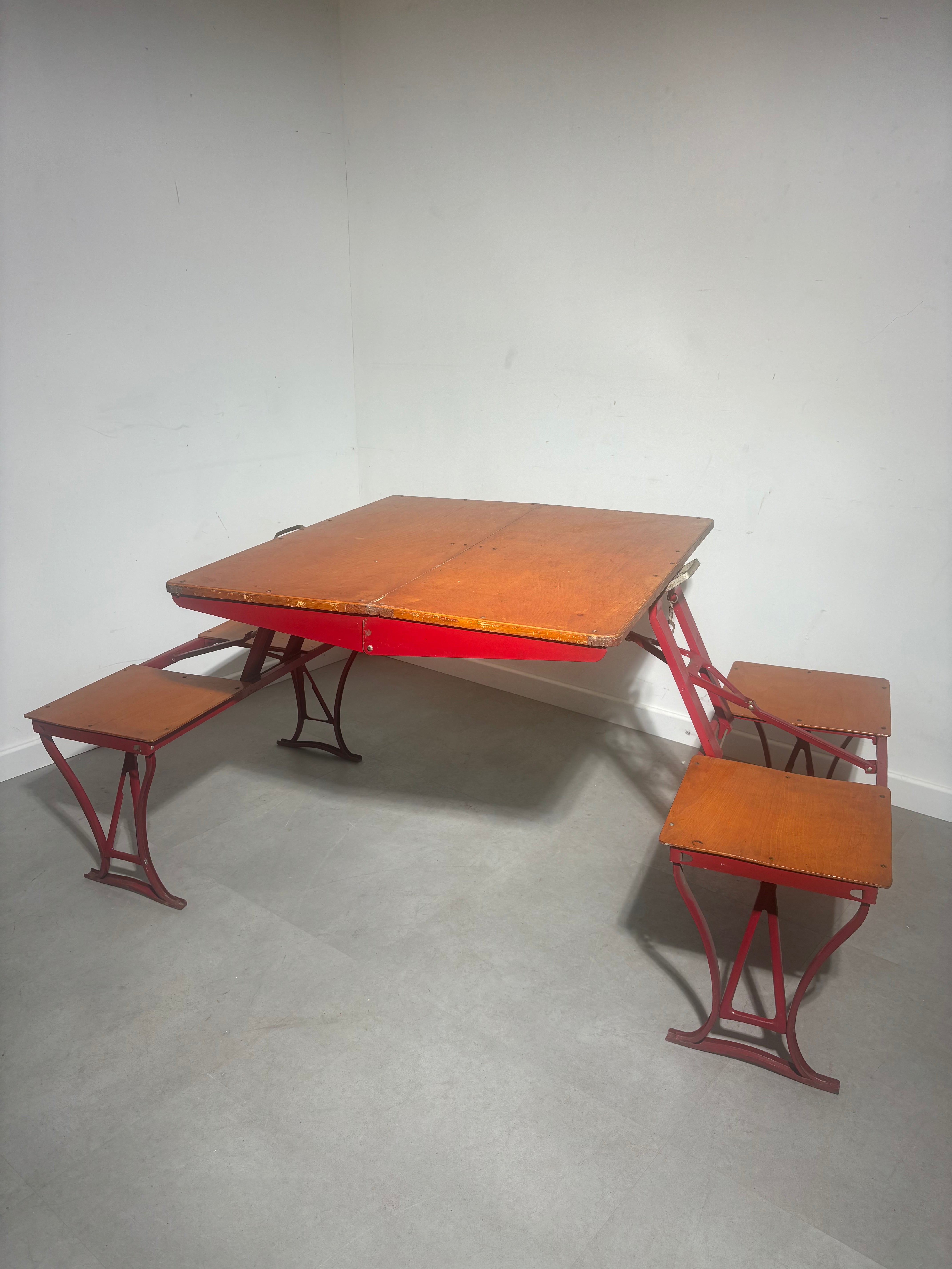 Vintage folding camping table by “Flex”