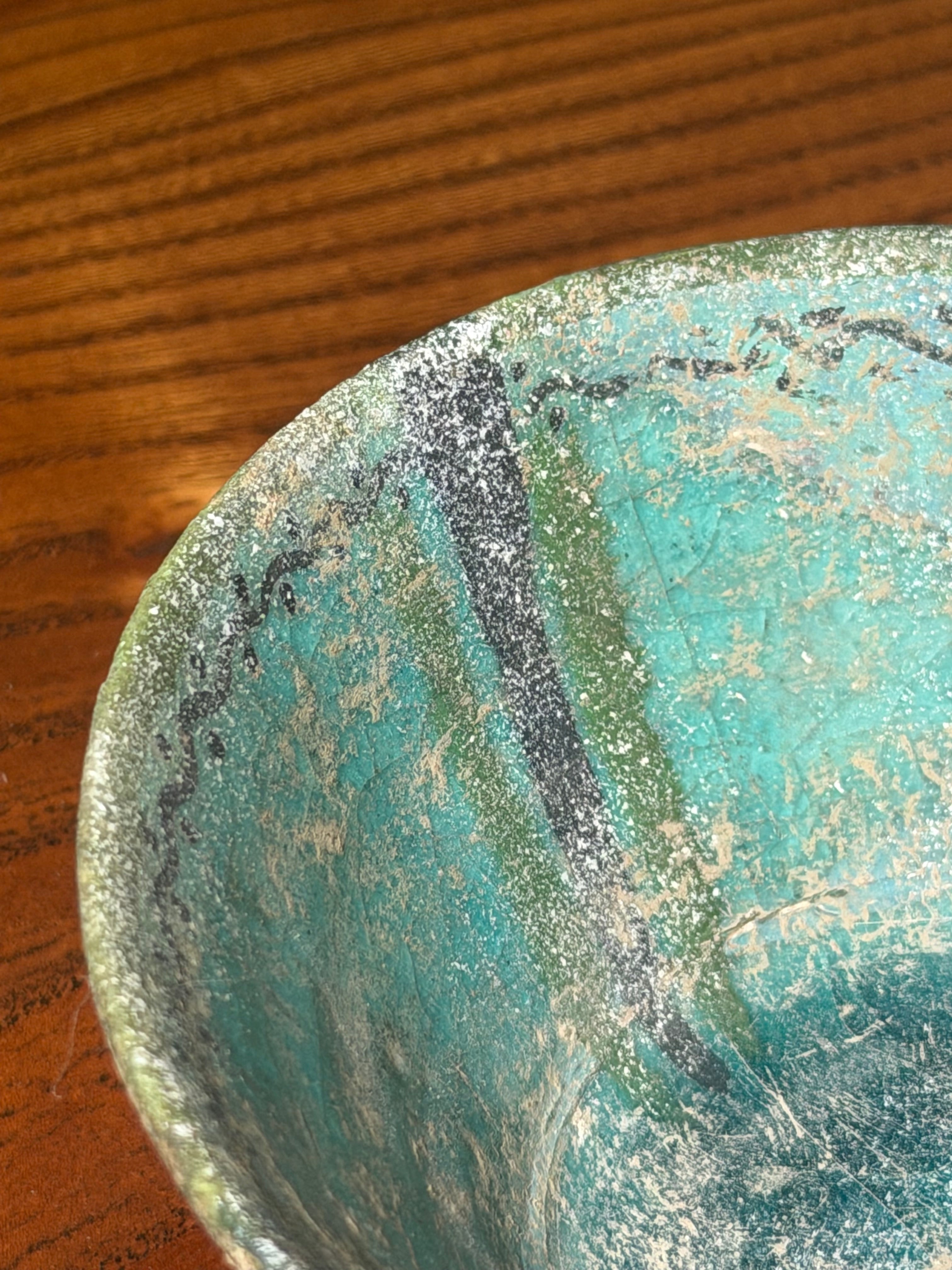 Seljuk Turquoise Glazed Pottery Bowl – Eastern Iran, 12th–13th Century