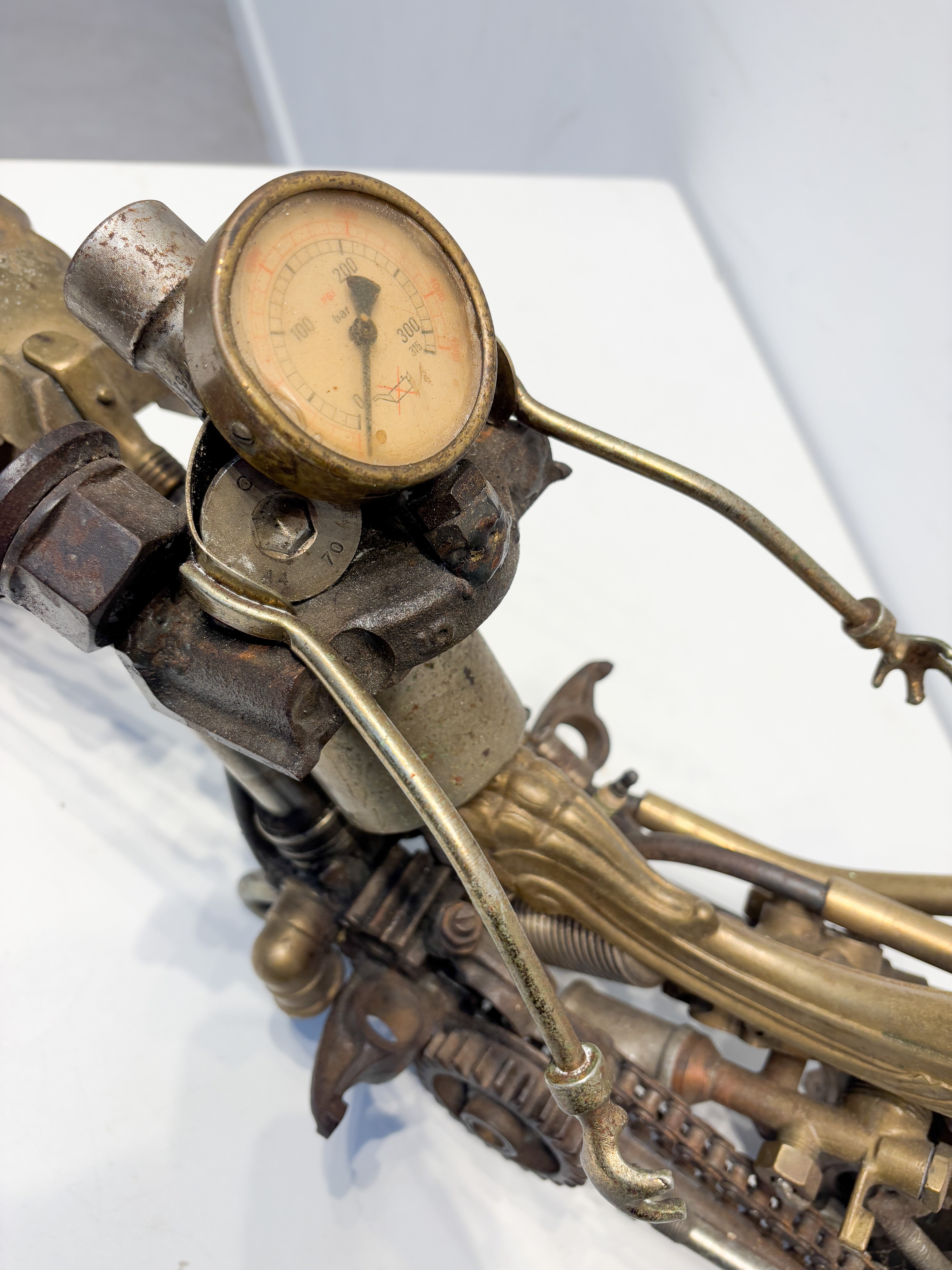 Art du métal de la moto