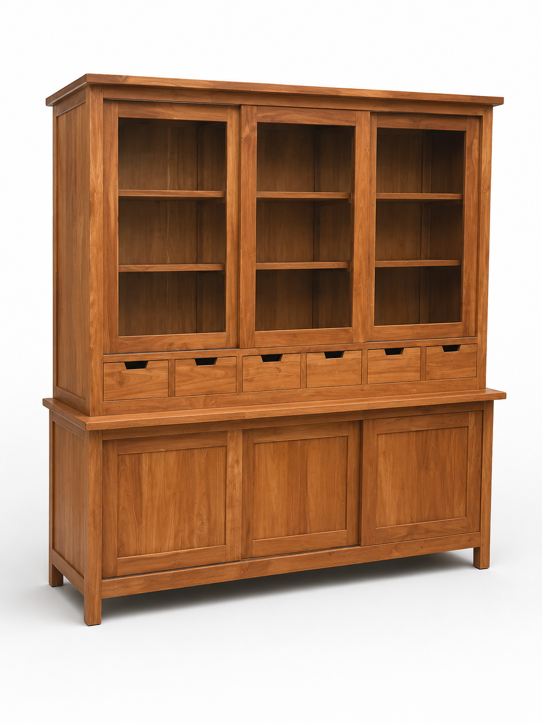 Teak Display Cabinet 200 cm