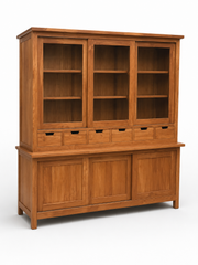 Teak Display Cabinet 200 cm
