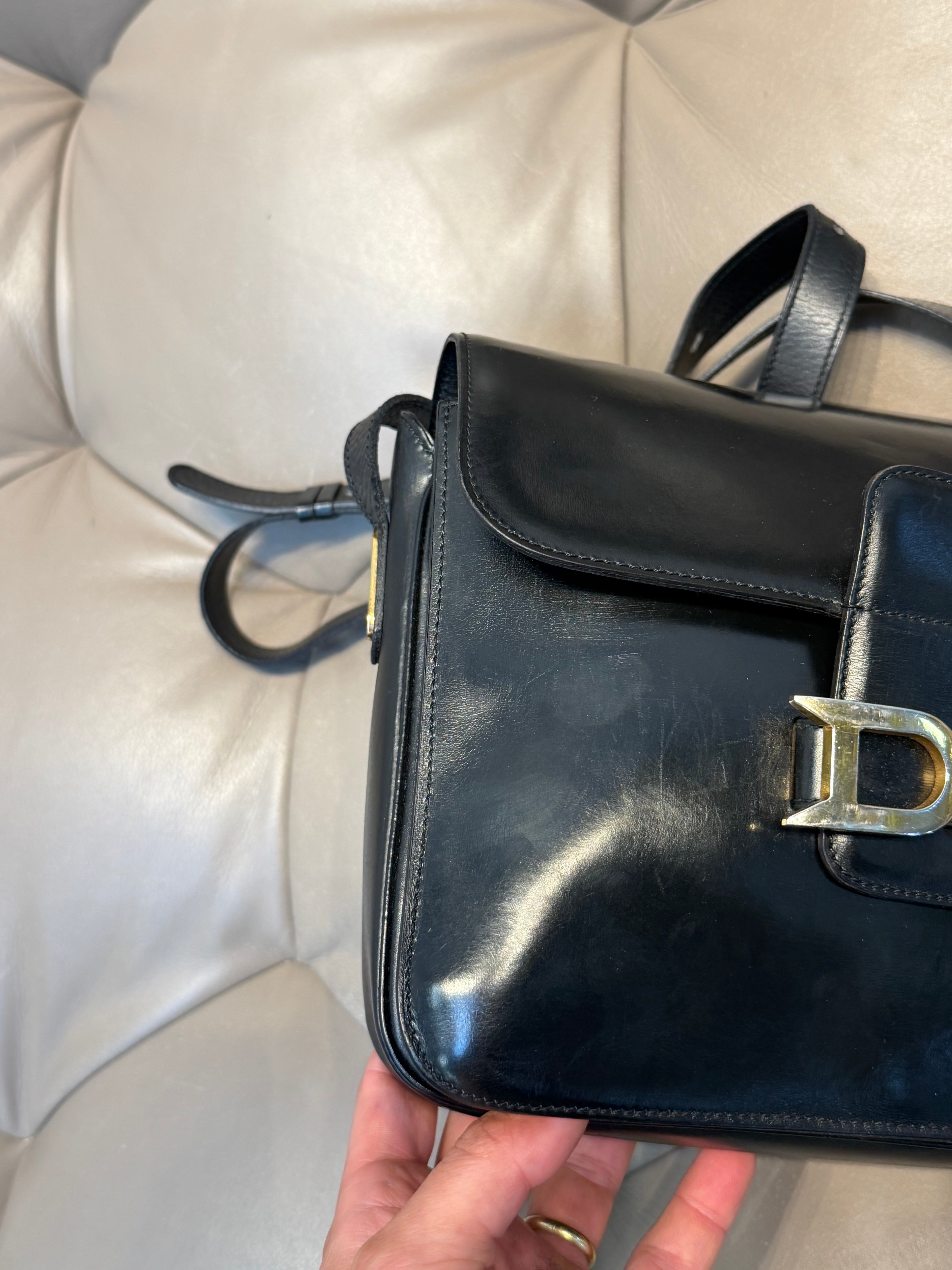 Vintage Delvaux Bourgogne Bag Black