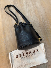 Delvaux “Gibus” Bag – Ostrich Leather – 26 x 23 cm (Dustbag Included)