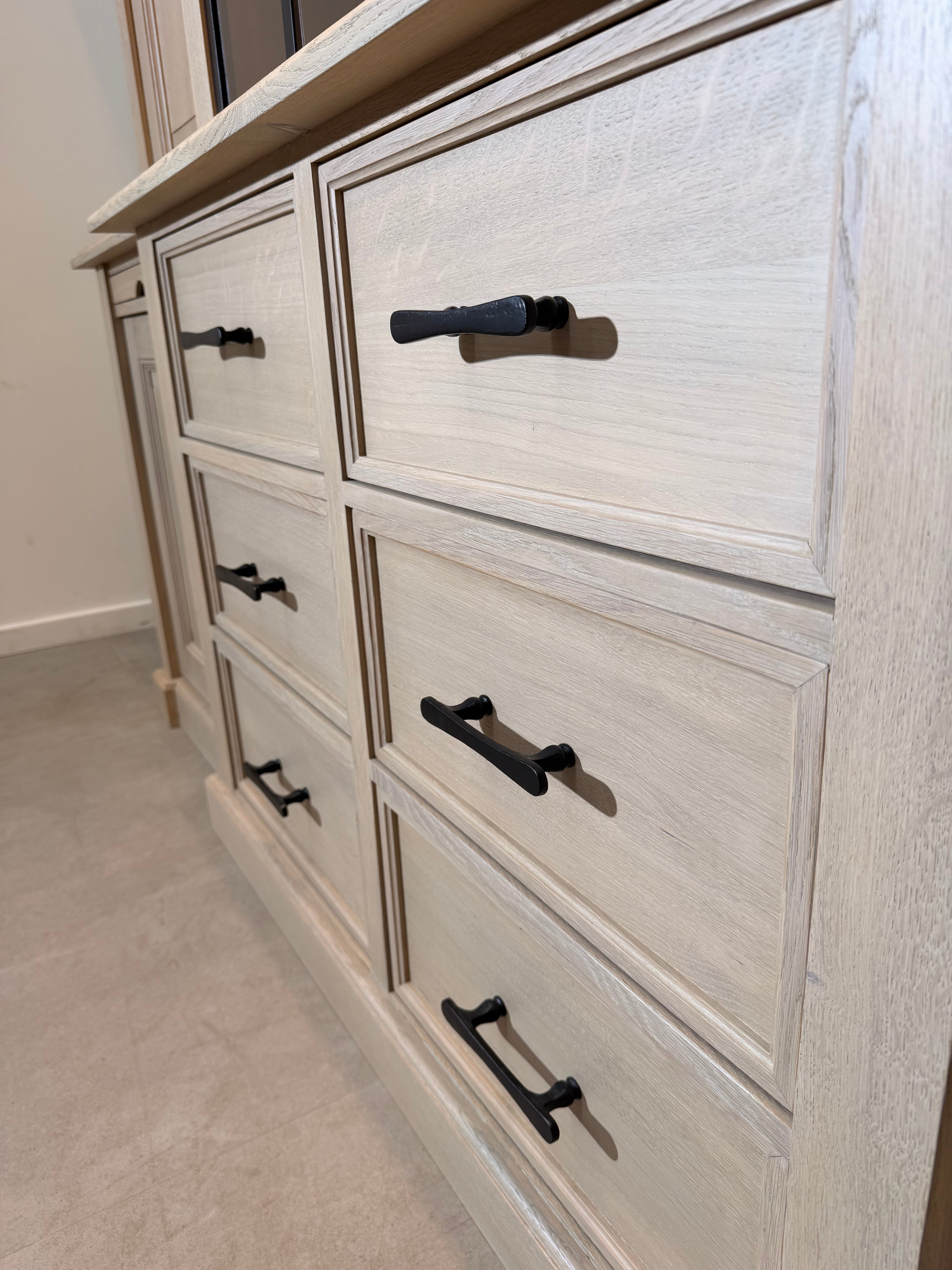 RR Interiors Oak Display Cabinet