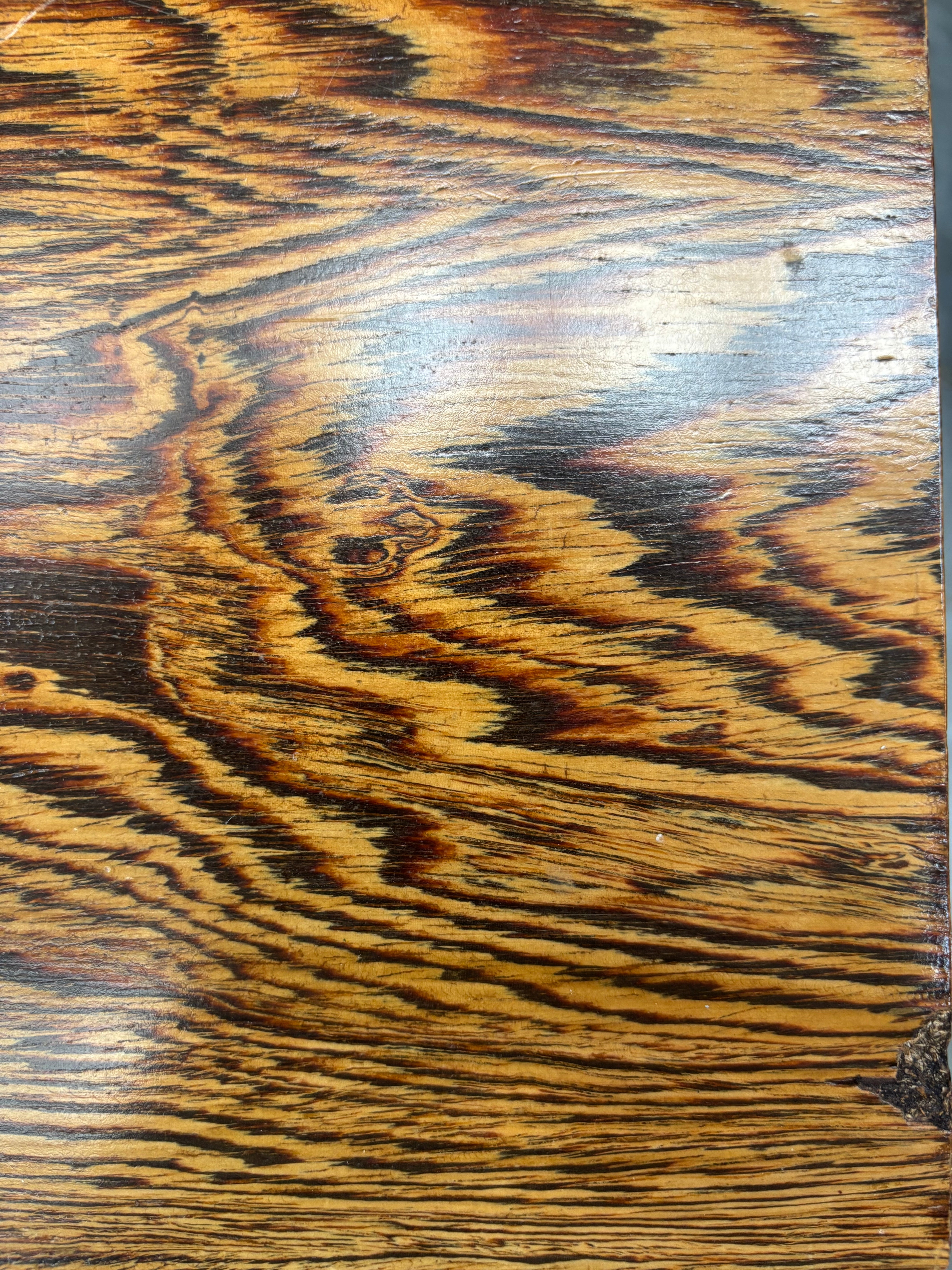 Bureau « de direction » vintage en palissandre