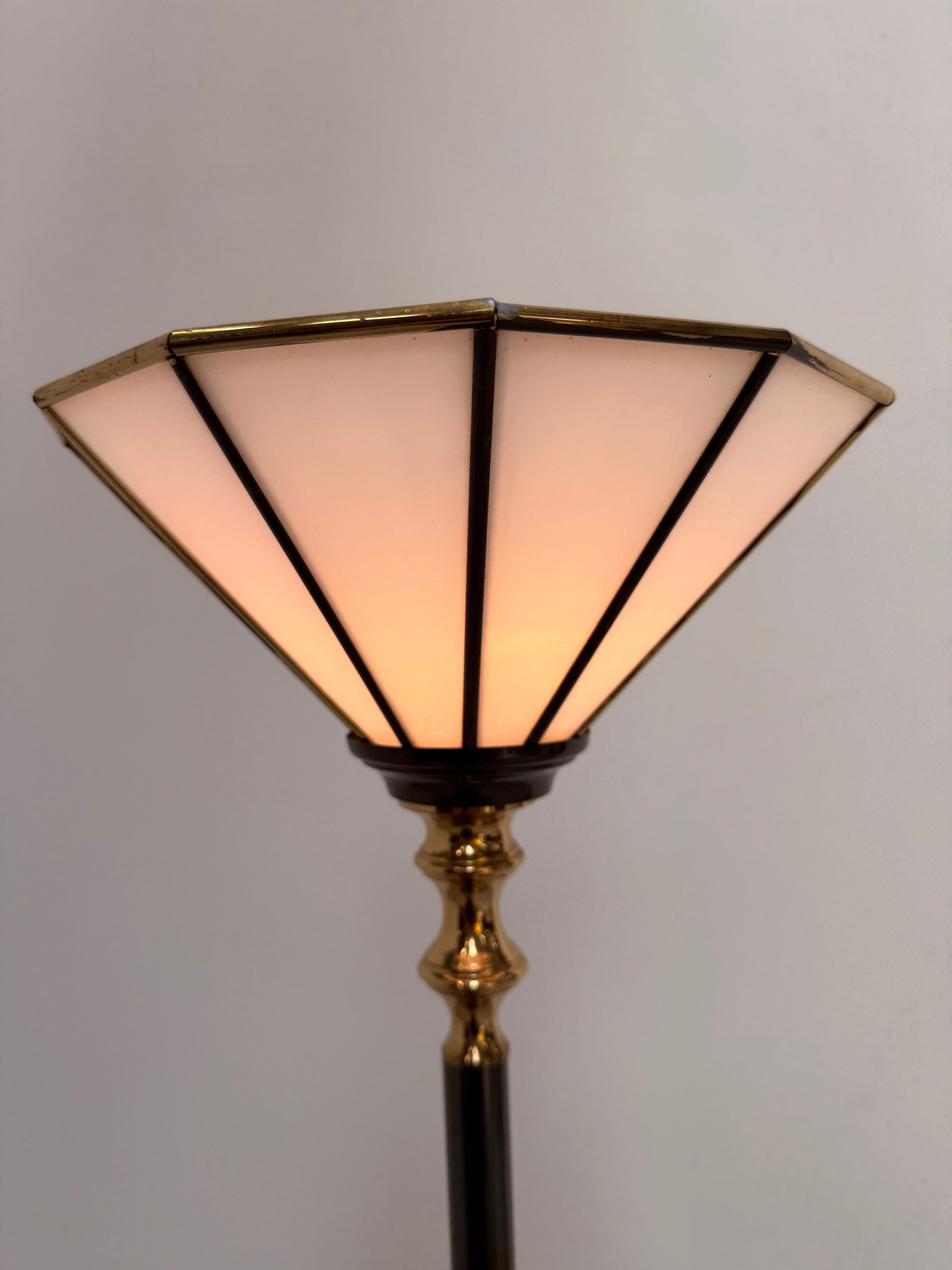Art Deco Style Torchiere Floor Lamp