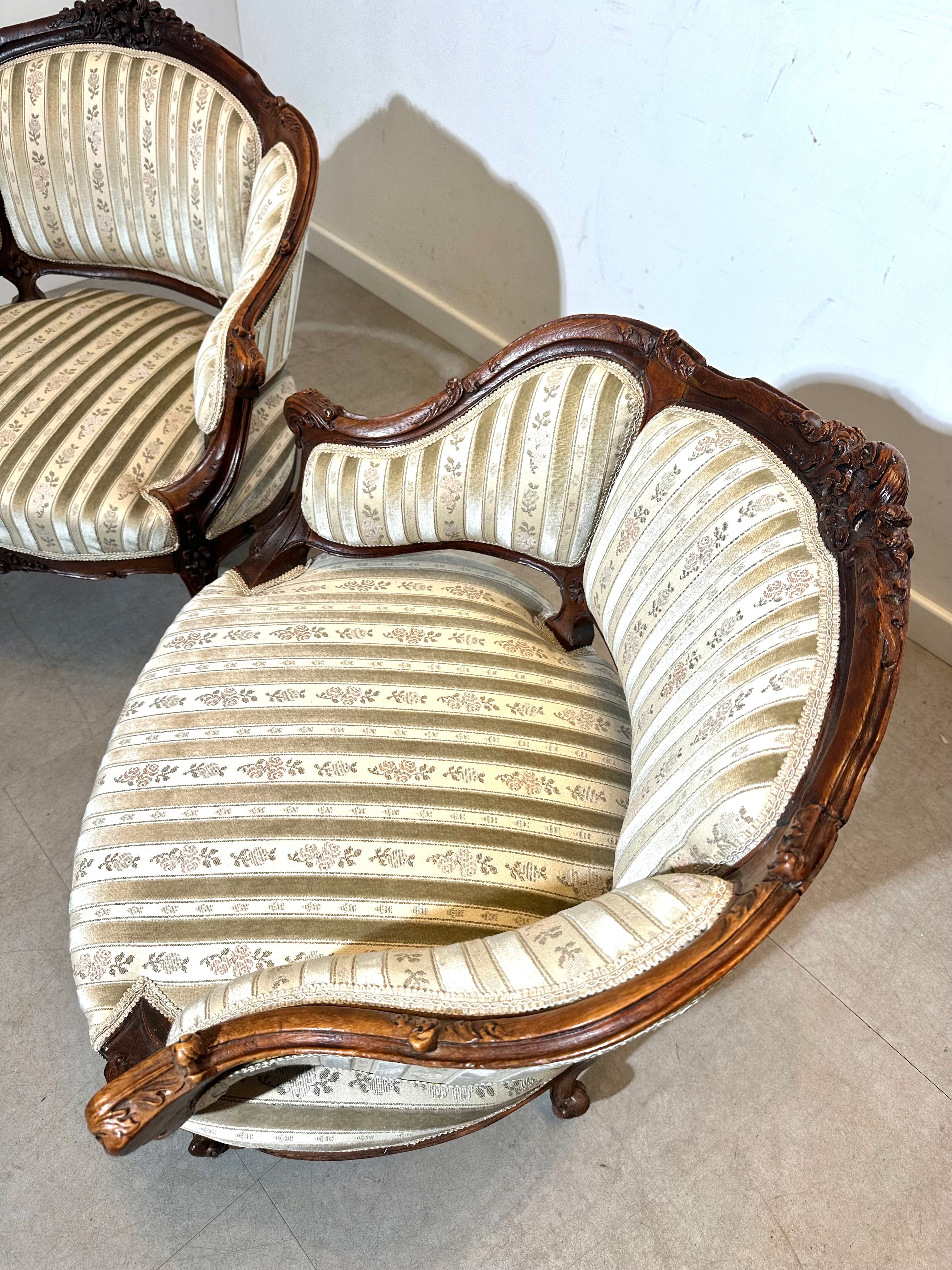 Antique Rococo Style small Armchair