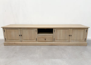 Tv Cabinet Oak White Wash Finish