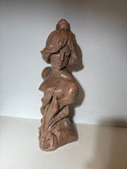Antieke buste Art Nouveau vrouw