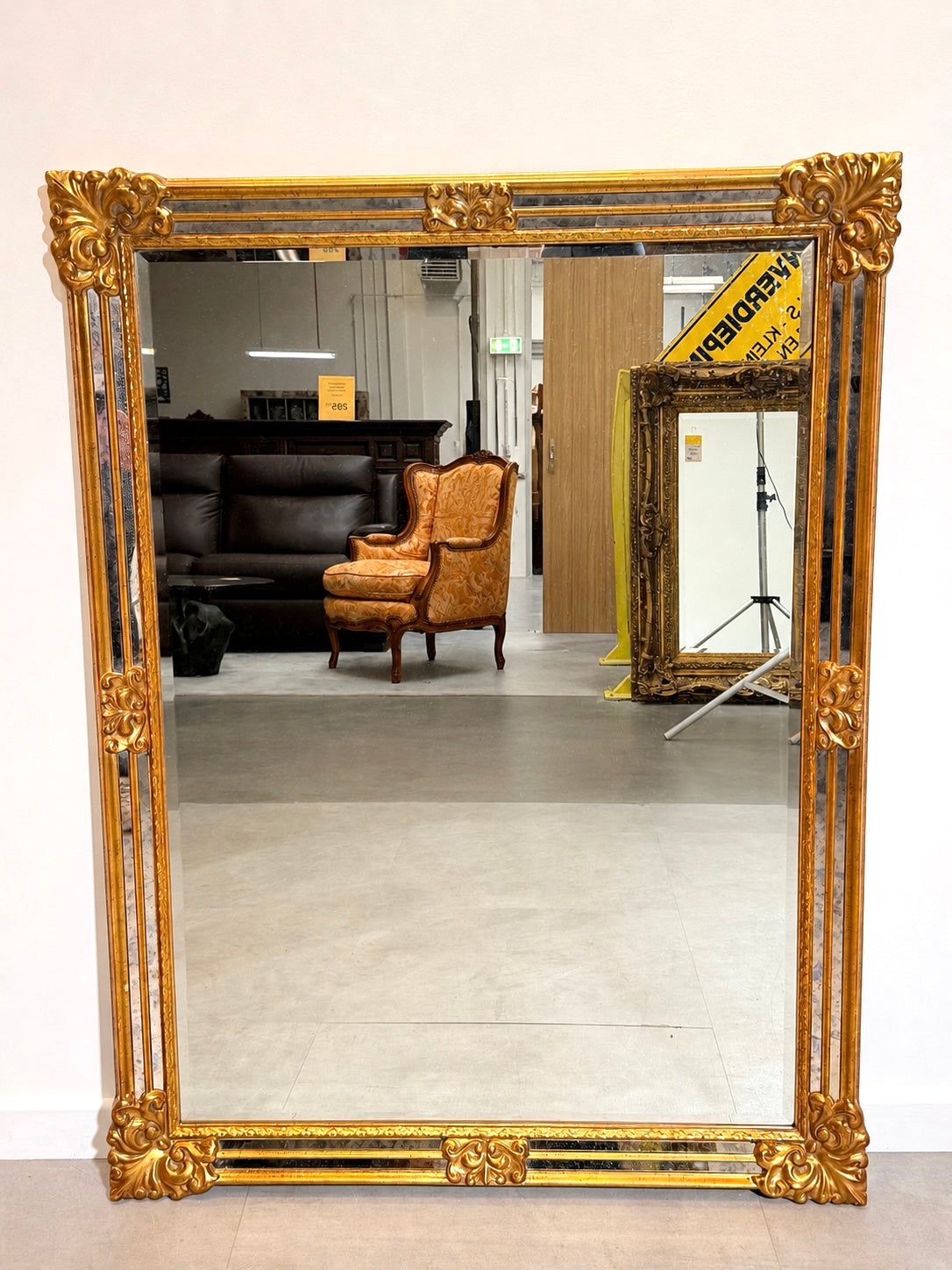 Vintage Deknudt Gilded Wall Mirror