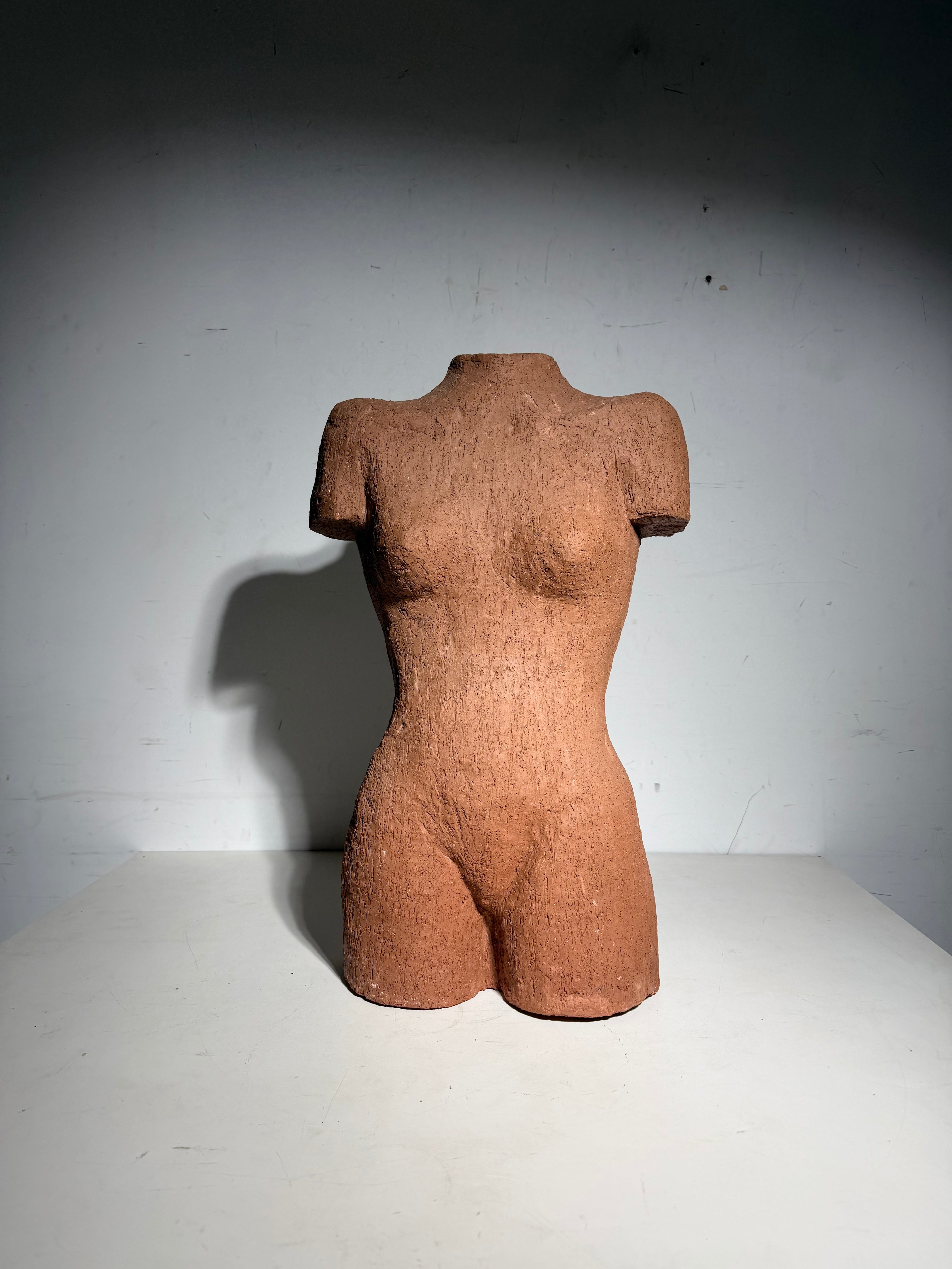 Terracotta Torso Sculpture