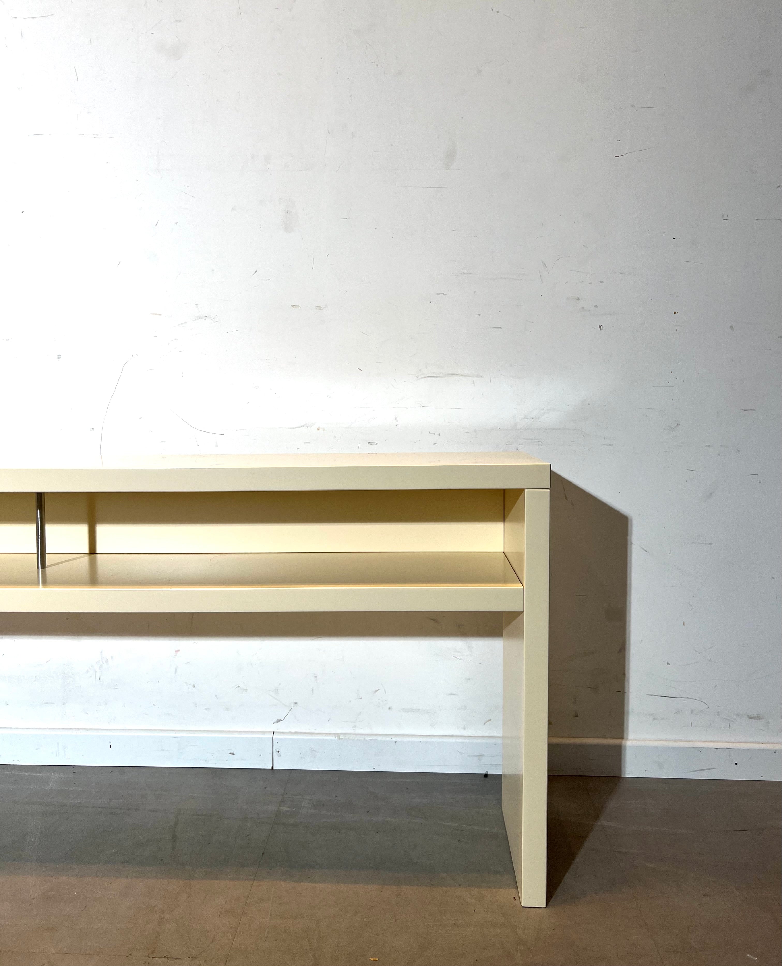 Minimalist Cream Console Table