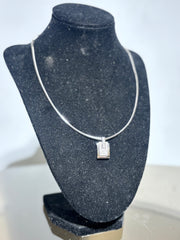 18Kt White Gold Pendant With 0,48 Brilliant