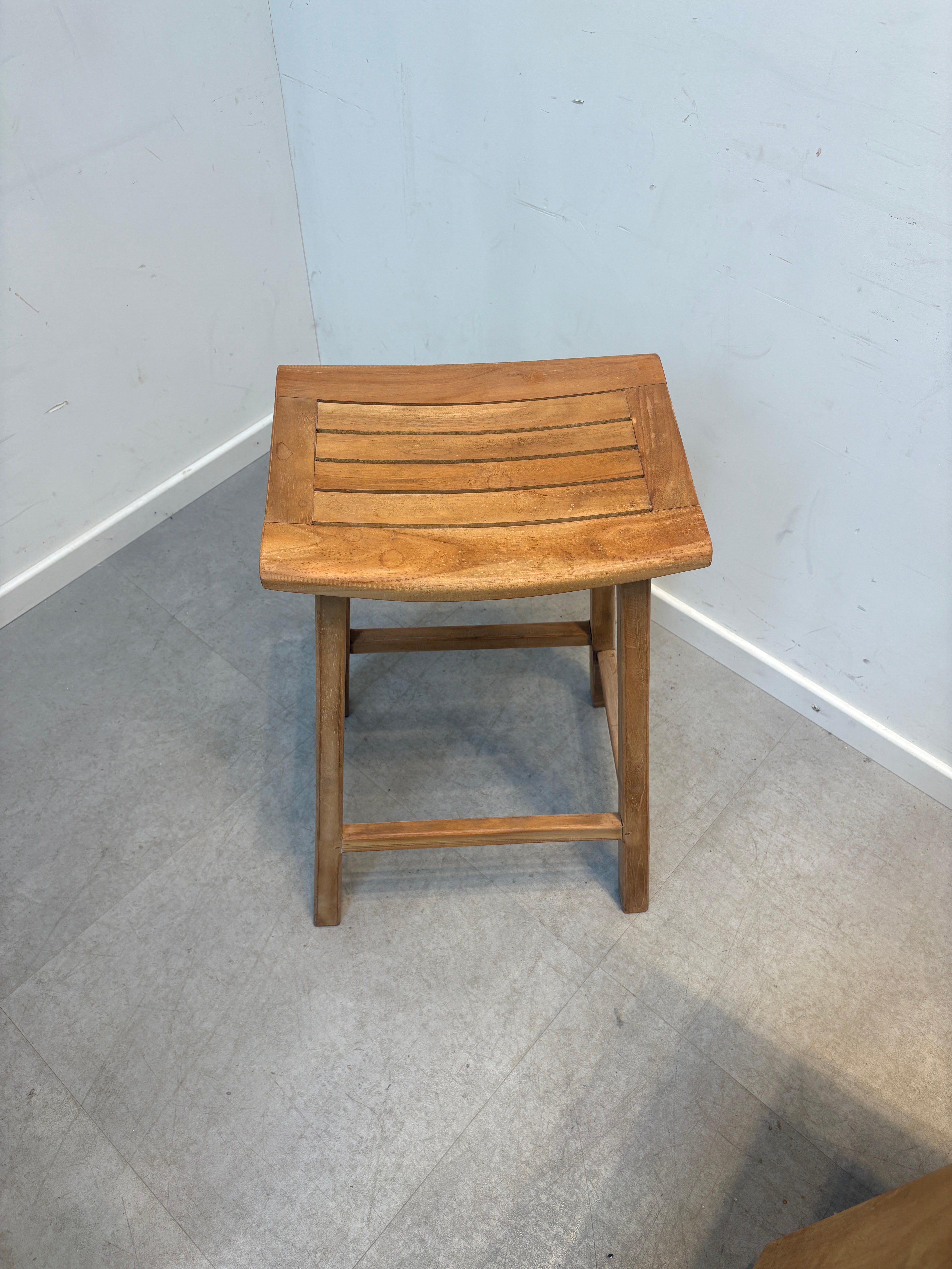Tabouret de bar d'extérieur en teck