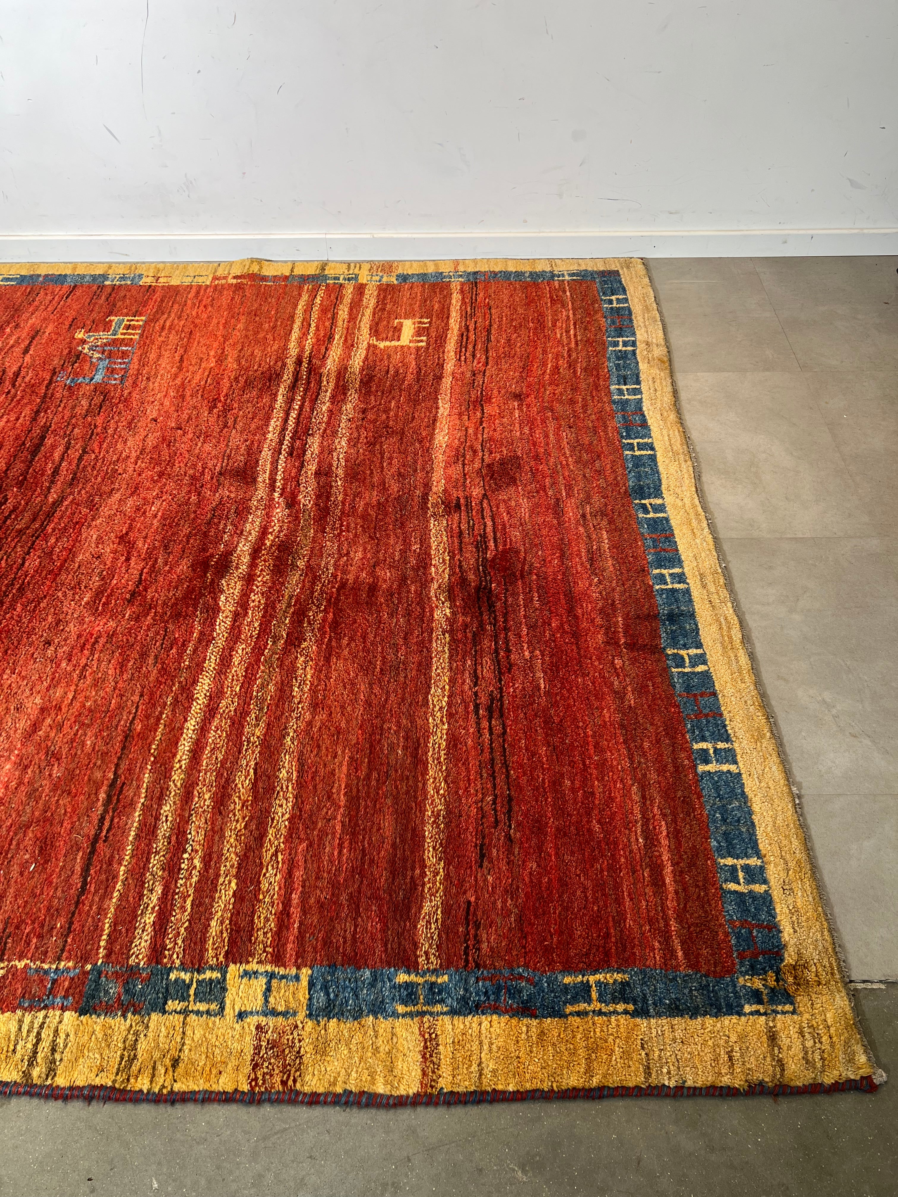Handknotted Iranian Gabbeh Carpet