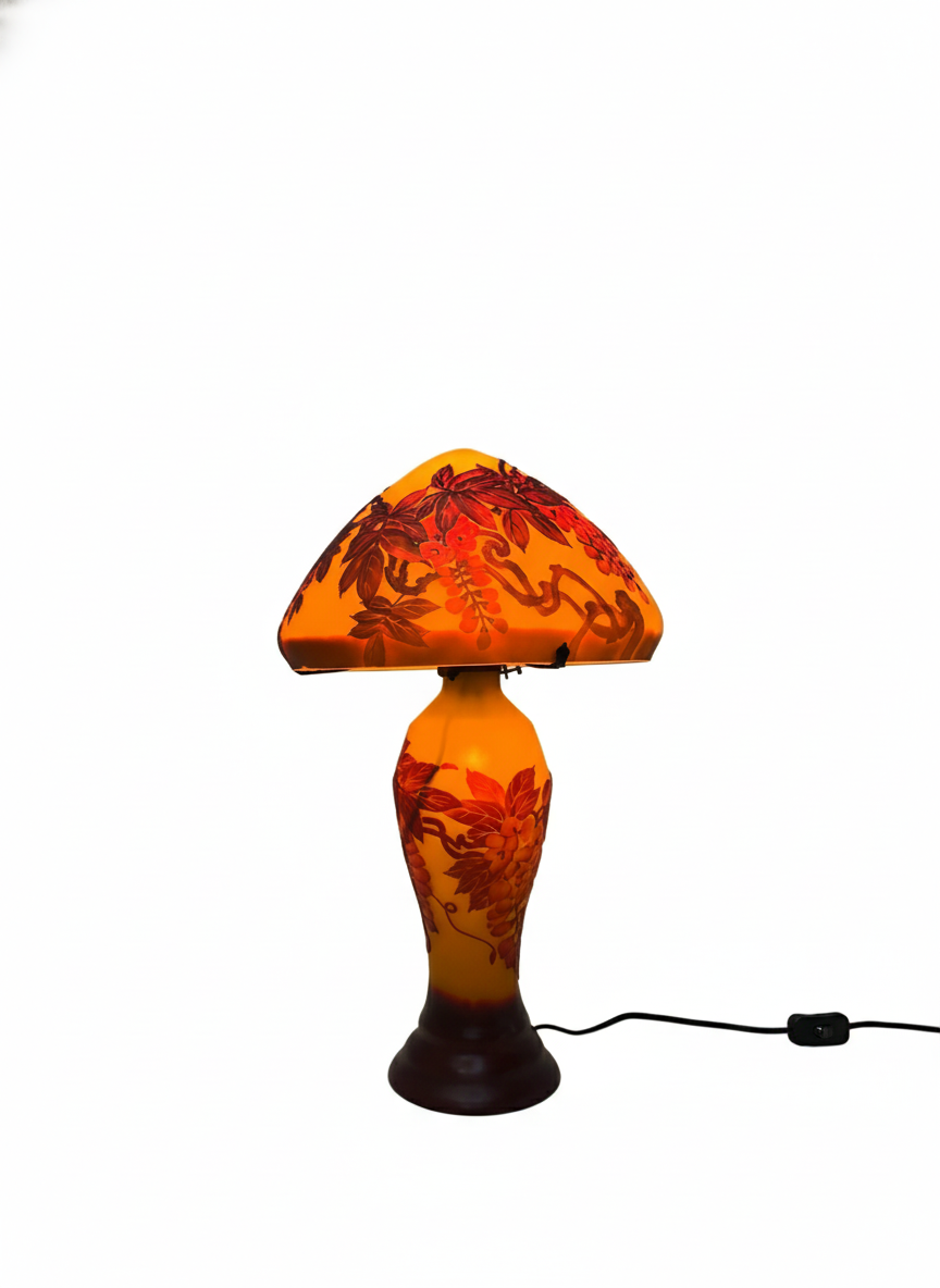 Art Nouveau Style Glass Table Lamp