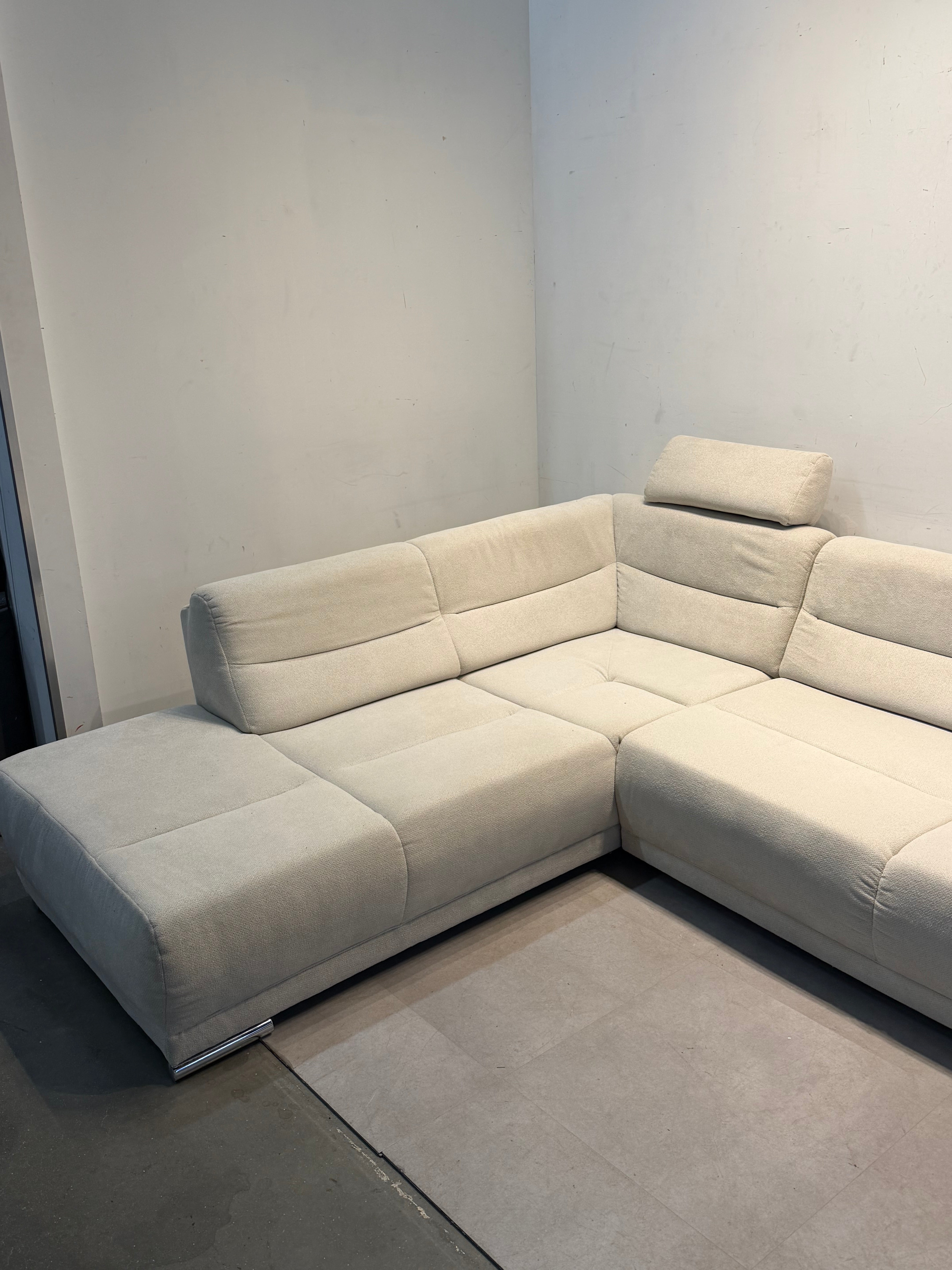 Beige XL Corner Sofa – 360 × 230 × 92 cm