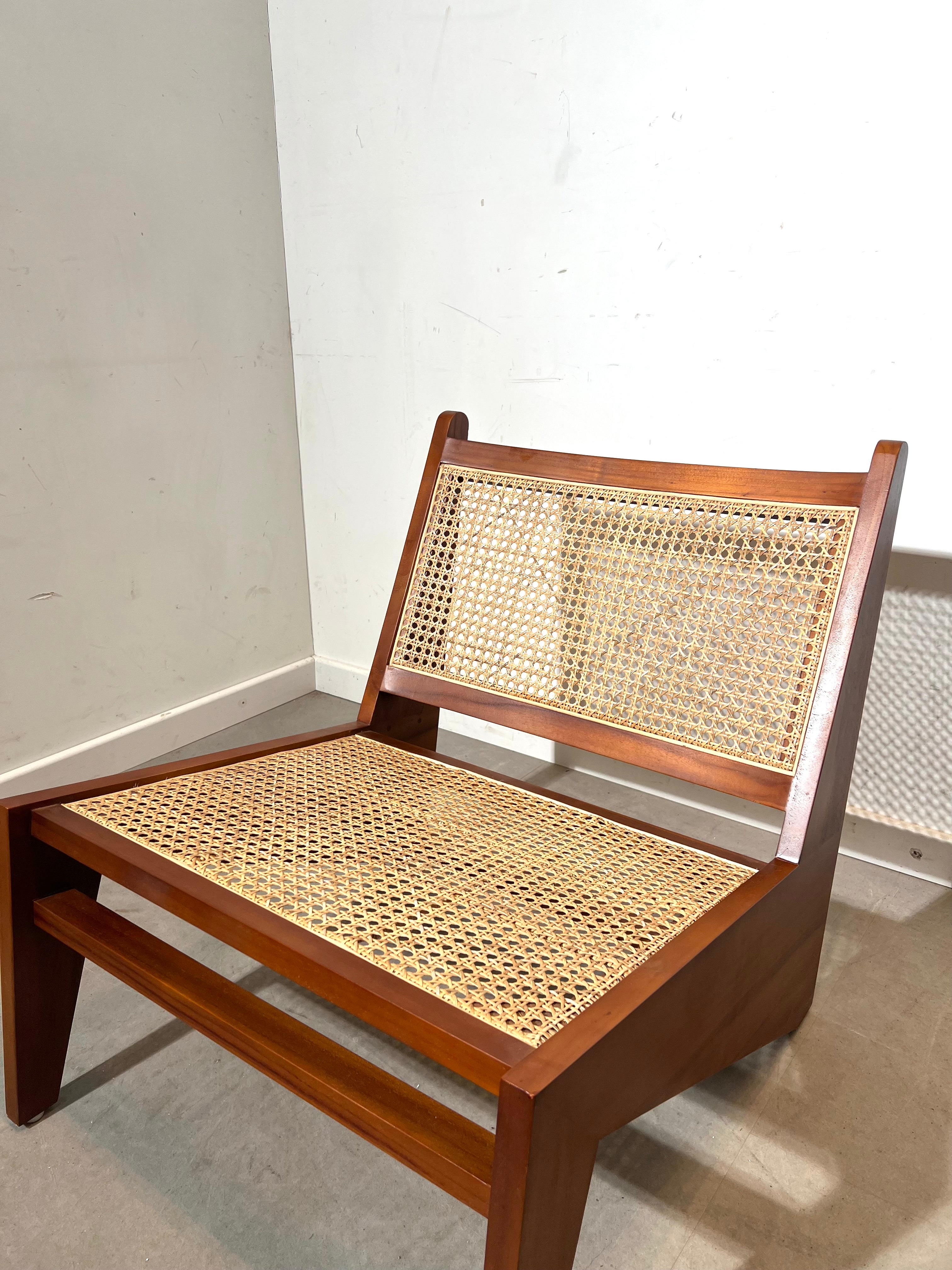 Kangaroo Lounge Chair In Teak & Rattan