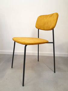 Gold velvet dining chair NEW