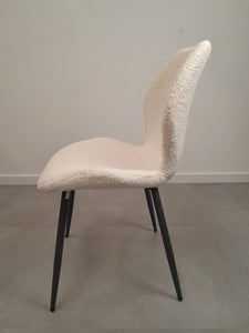 Bouclé white dining chair NEW