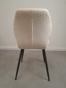 Bouclé white dining chair NEW