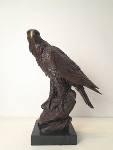 Bronze eagle - signed